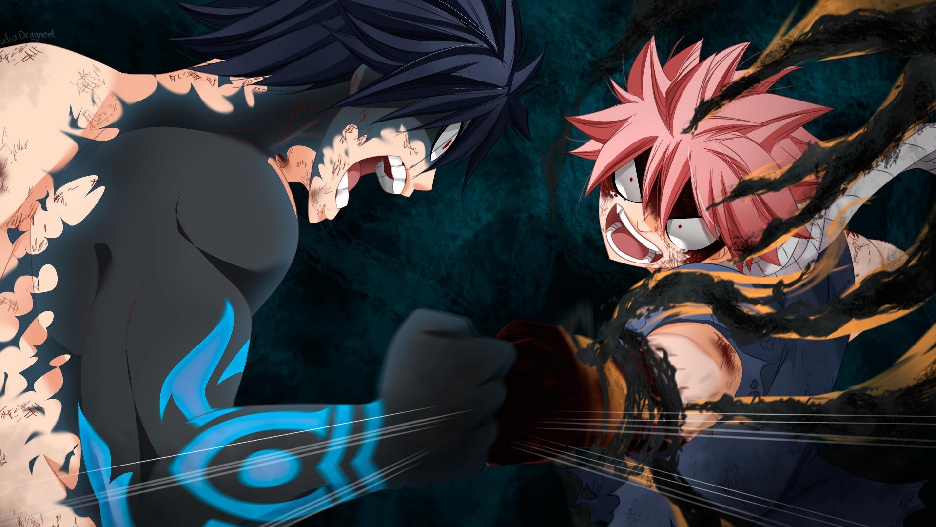 1920x1080 Wallpaper Of Anime, Fairy Tail, Gray Fullbuster, Natsu End, Desktop