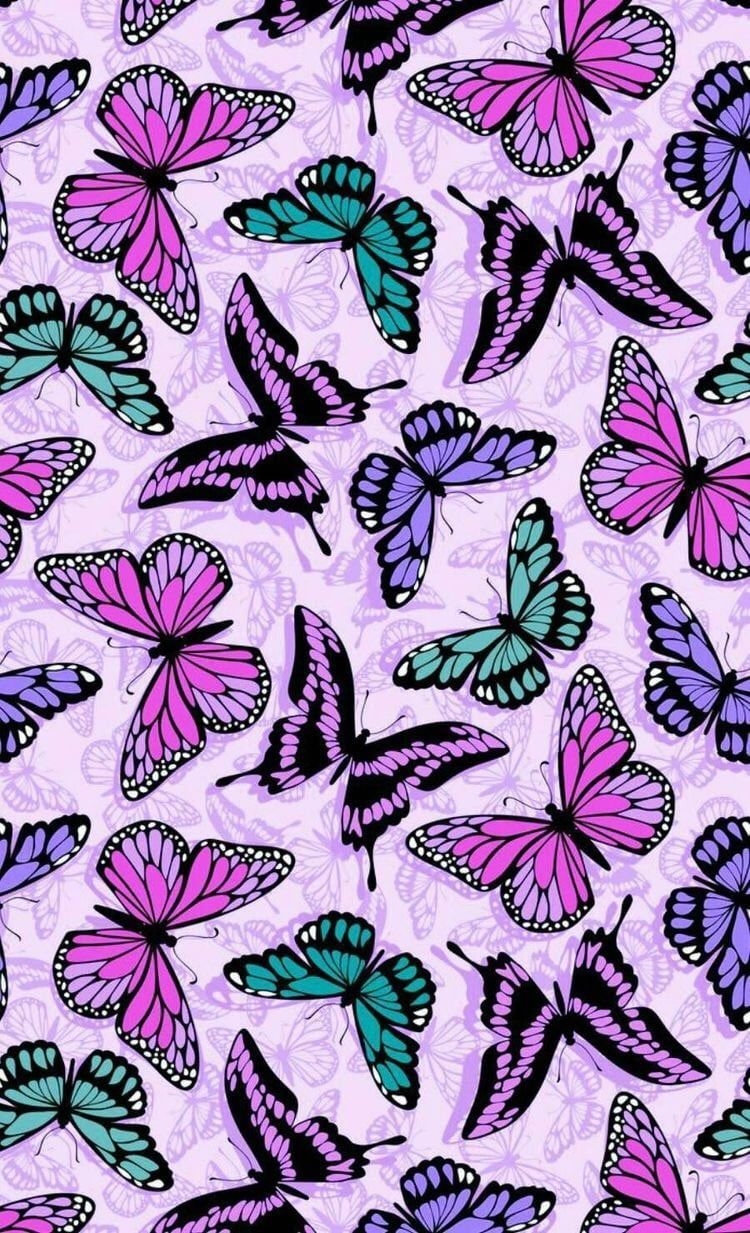 750x1240 Image about cute in Pretty Patterns by ♔ⓜⓟⓘⓝⓚ♔. Butterfly, Phone