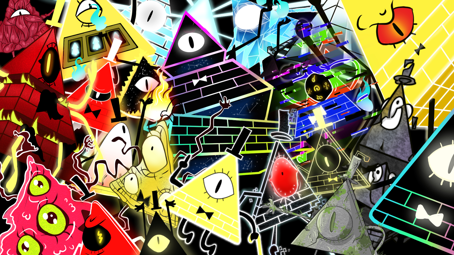 1920x1080 Bill Cipher all forms Wallpaper, Desktop