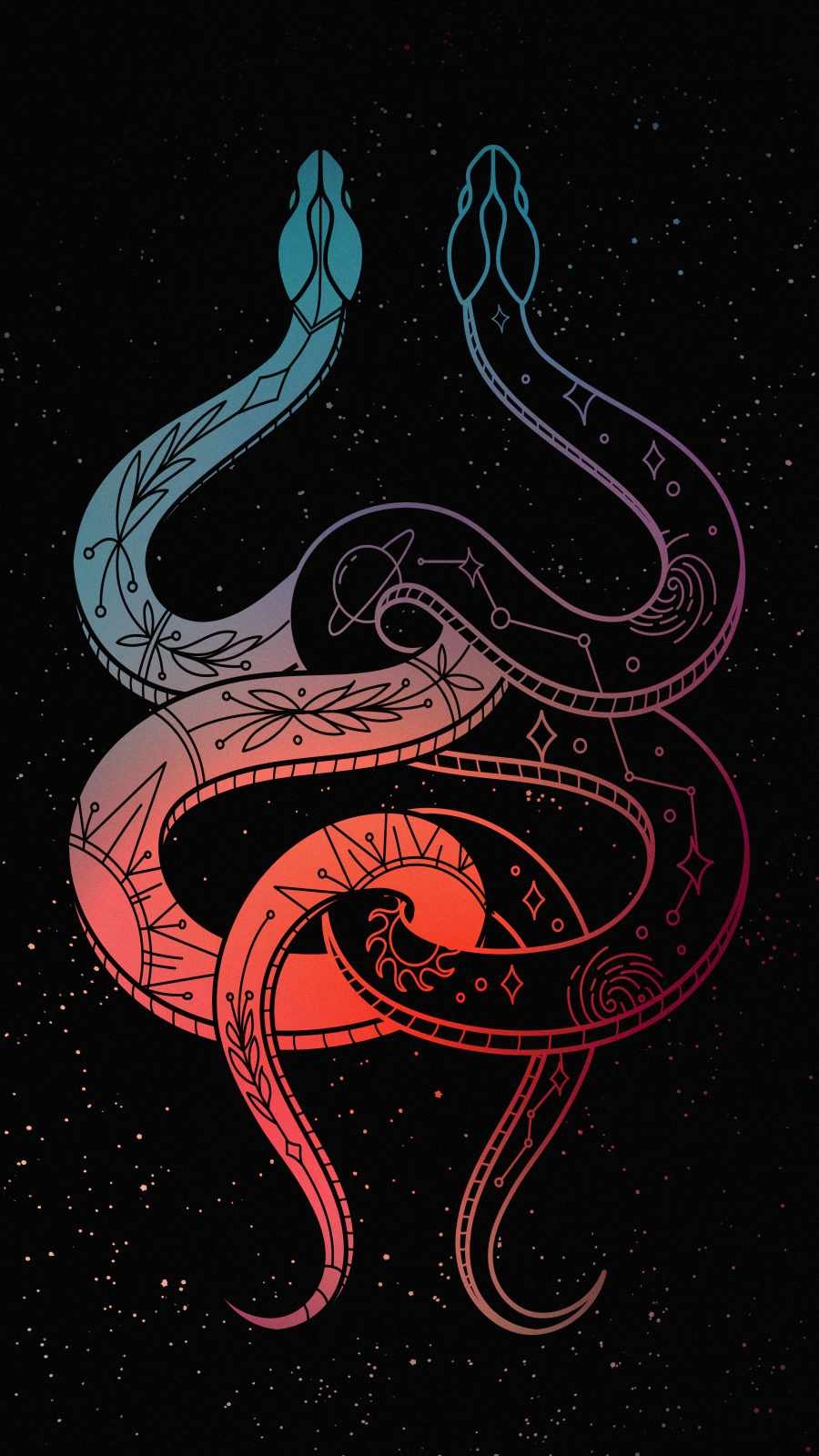 900x1600 Snake Art iPhone Wallpaper 1, Phone