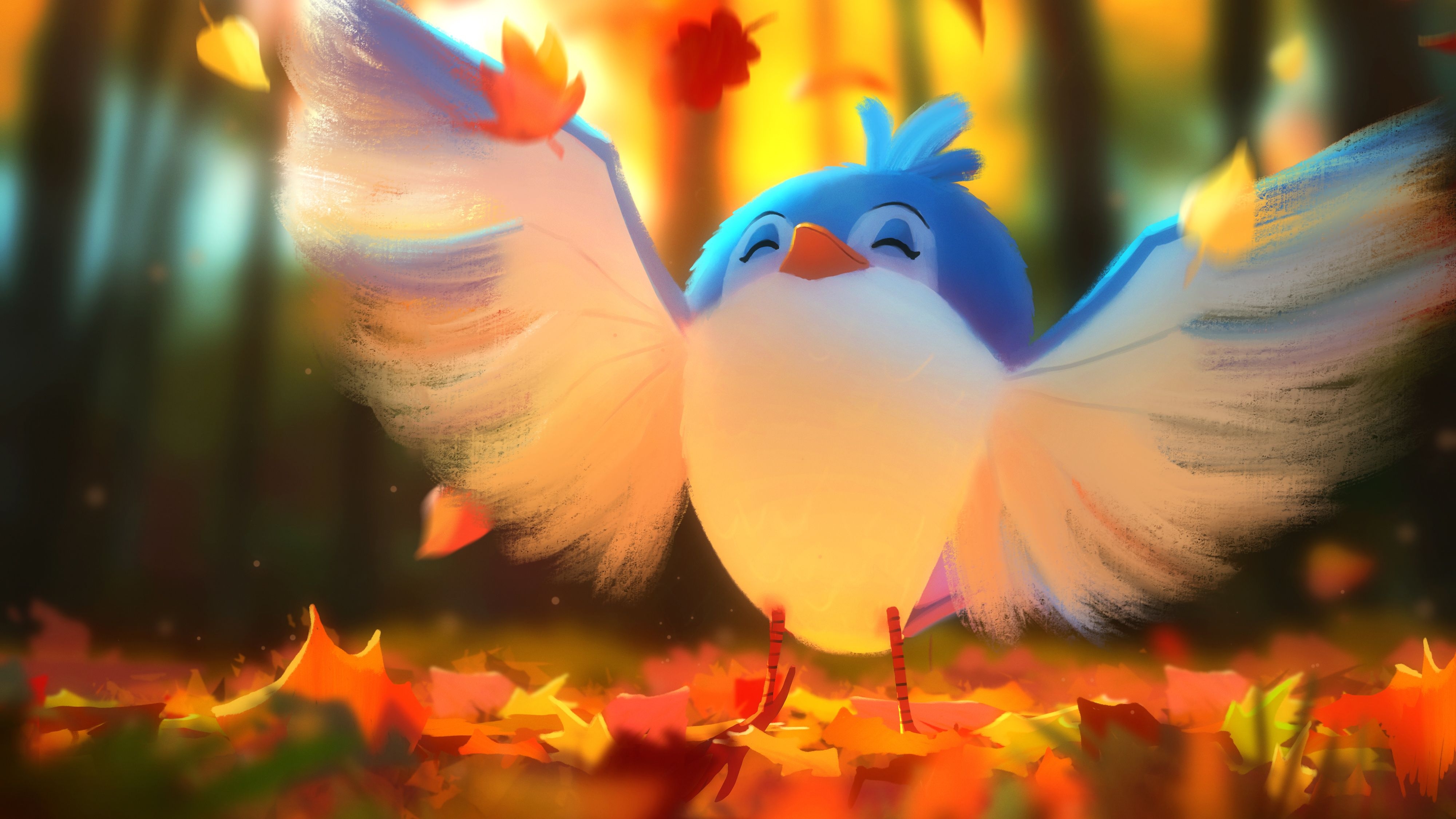 4000x2250 Free download Cute Bird Digital Art 4k HD Wallpaper Procreate App 853019 [] for your Desktop, Mobile & Tablet. Explore Cute 4k WallpaperK Wallpaper, Wallpaper 4K, 4K Wallpaper, Desktop