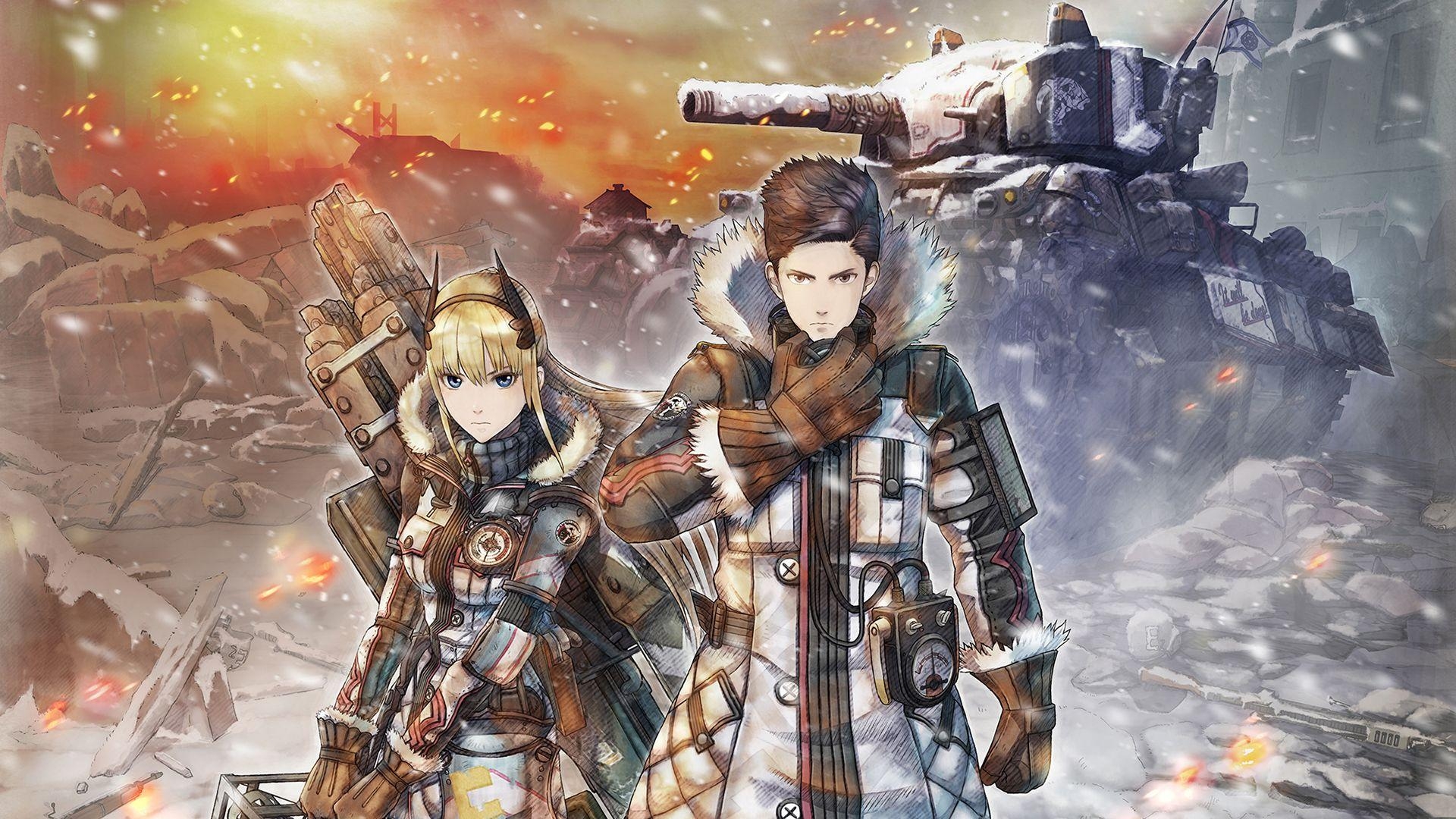 1920x1080 Riley i Claude. Wallpaper from Valkyria Chronicles 4, Desktop