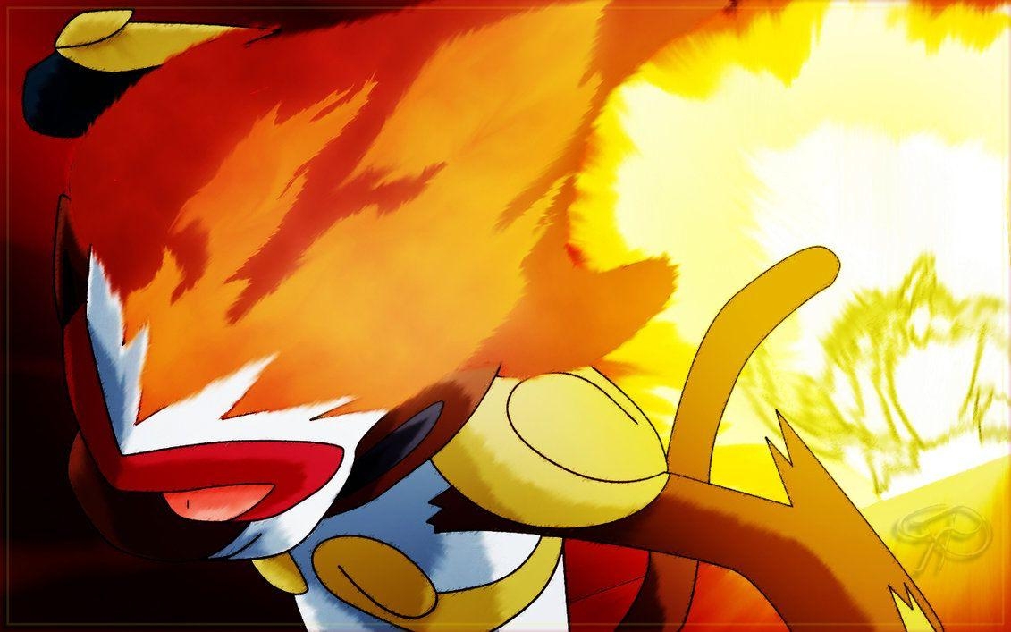 1140x710 Ash' Infernape Flare Blitz, Desktop