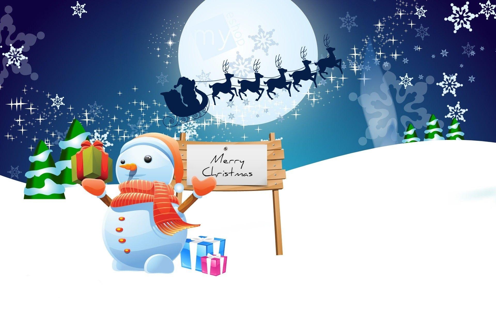 1920x1200 Christmas Cartoon Wallpaper, Desktop