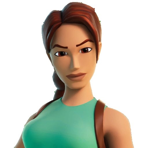 520x520 Lara Croft Fortnite wallpaper, Phone