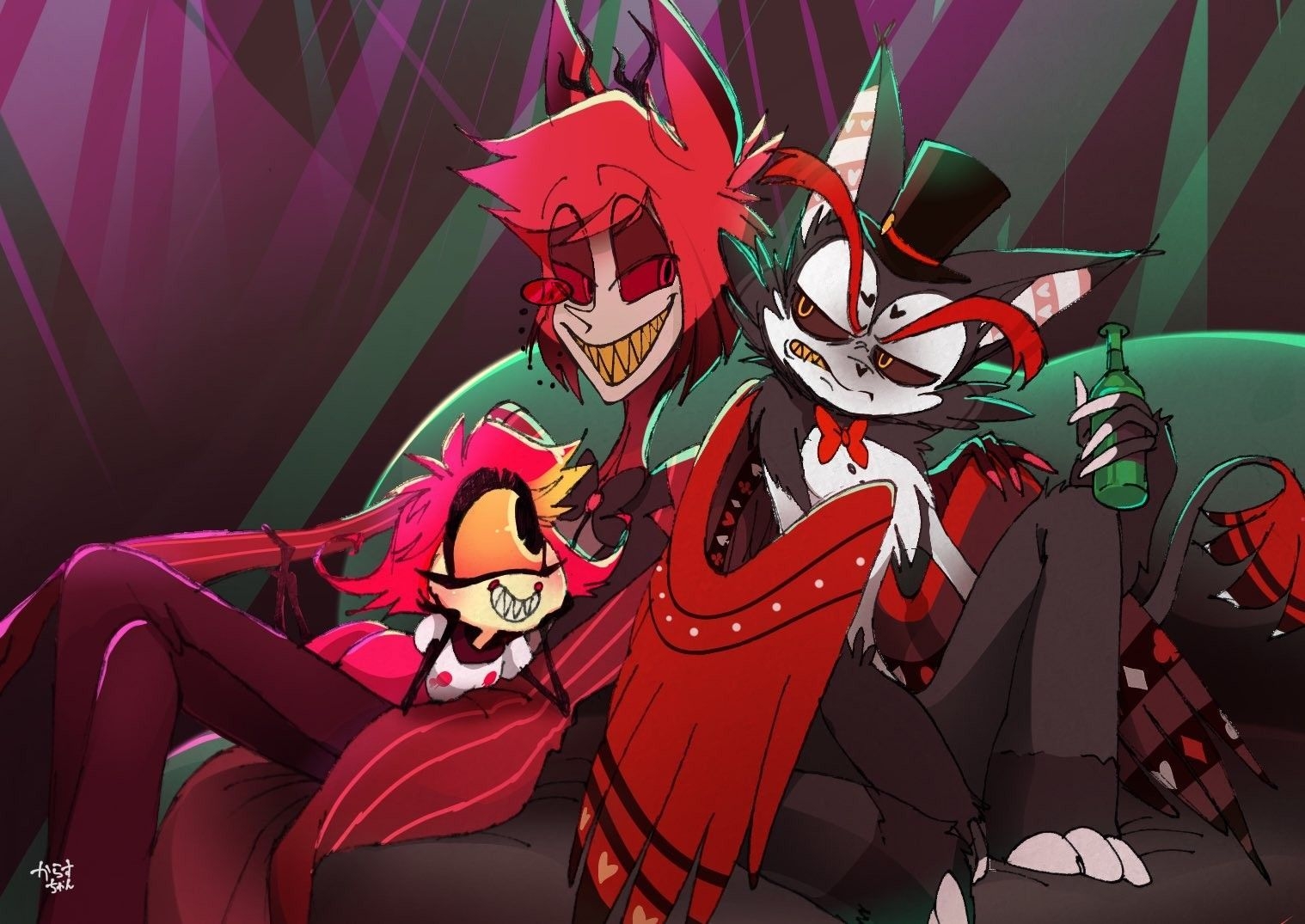 1520x1080 Нр. Monster hotel, Hotel art, Vivziepop hazbin hotel, Desktop