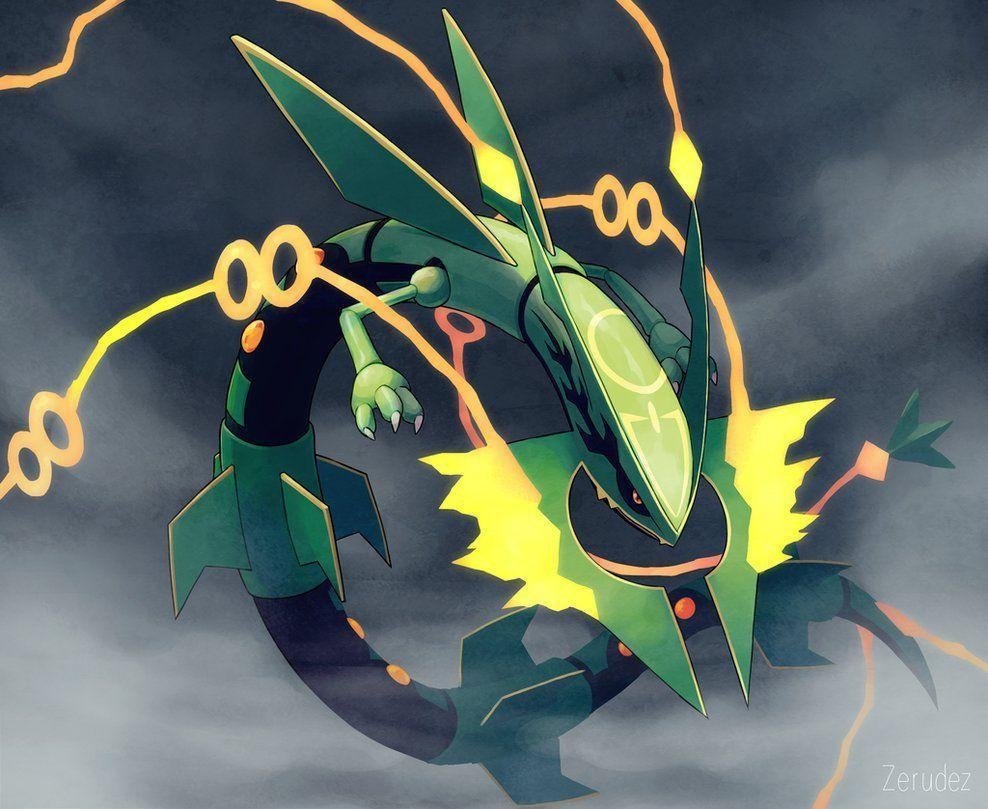 990x810 Mega Rayquaza fanart. I&;m soooo satisfied with the turnout :&;D, Desktop