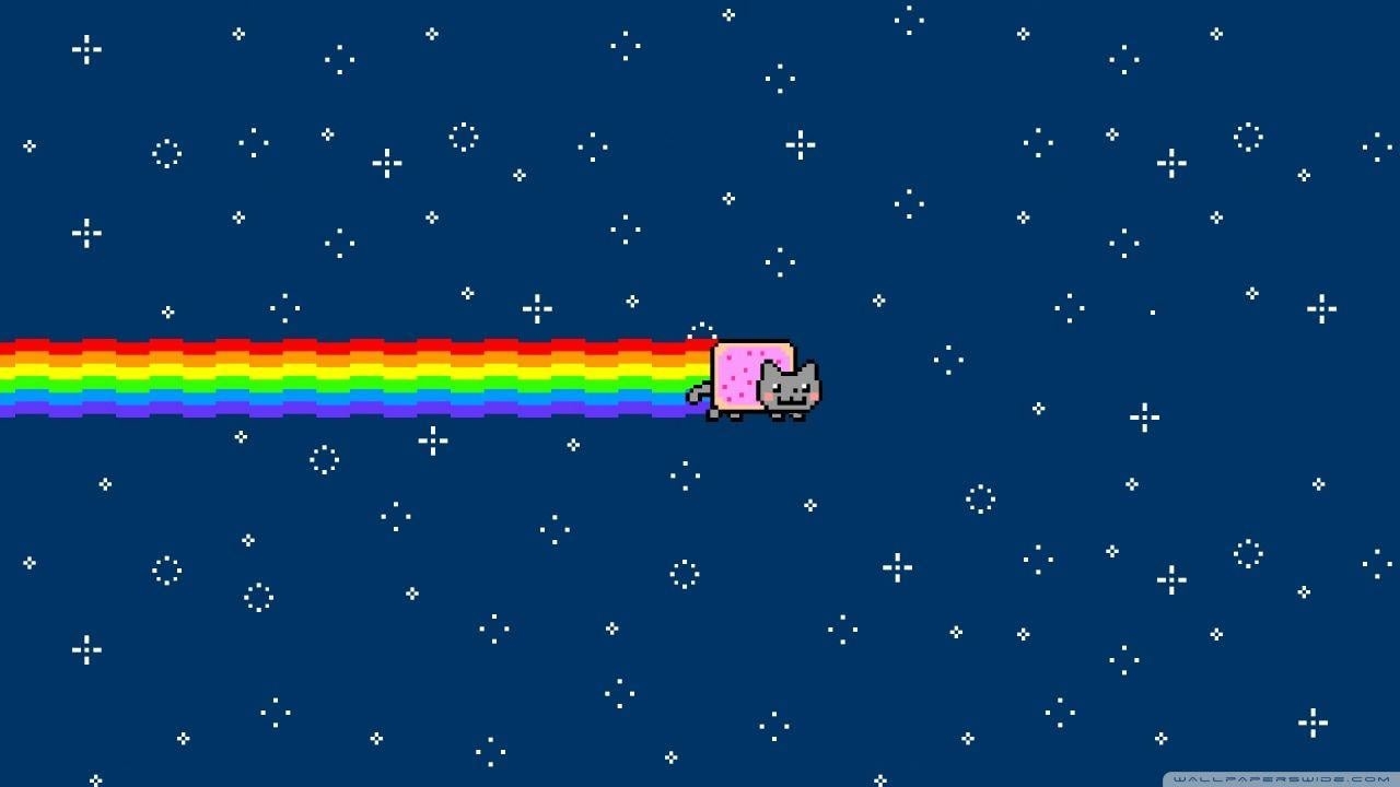 1280x720 Nyan Cat HD desktop wallpaper, Widescreen, High Definition, Desktop