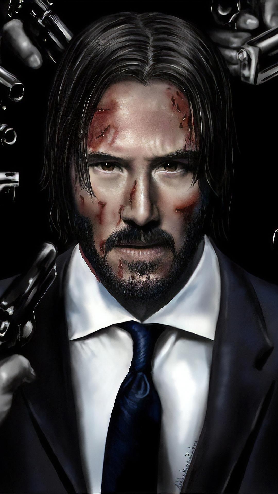 1080x1920 John Wick Art iPhone 6s, 6 Plus, Pixel xl , One, Phone