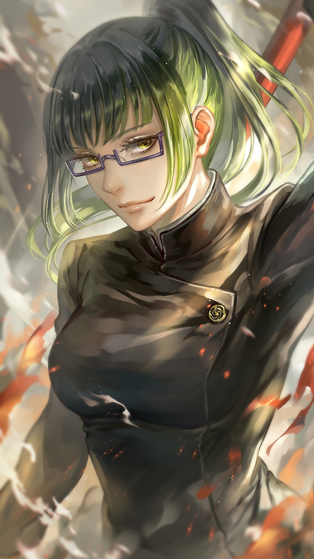 1080x1920 Maki Zenin, Jujutsu Kaisen, Anime Gallery HD Wallpaper, Phone