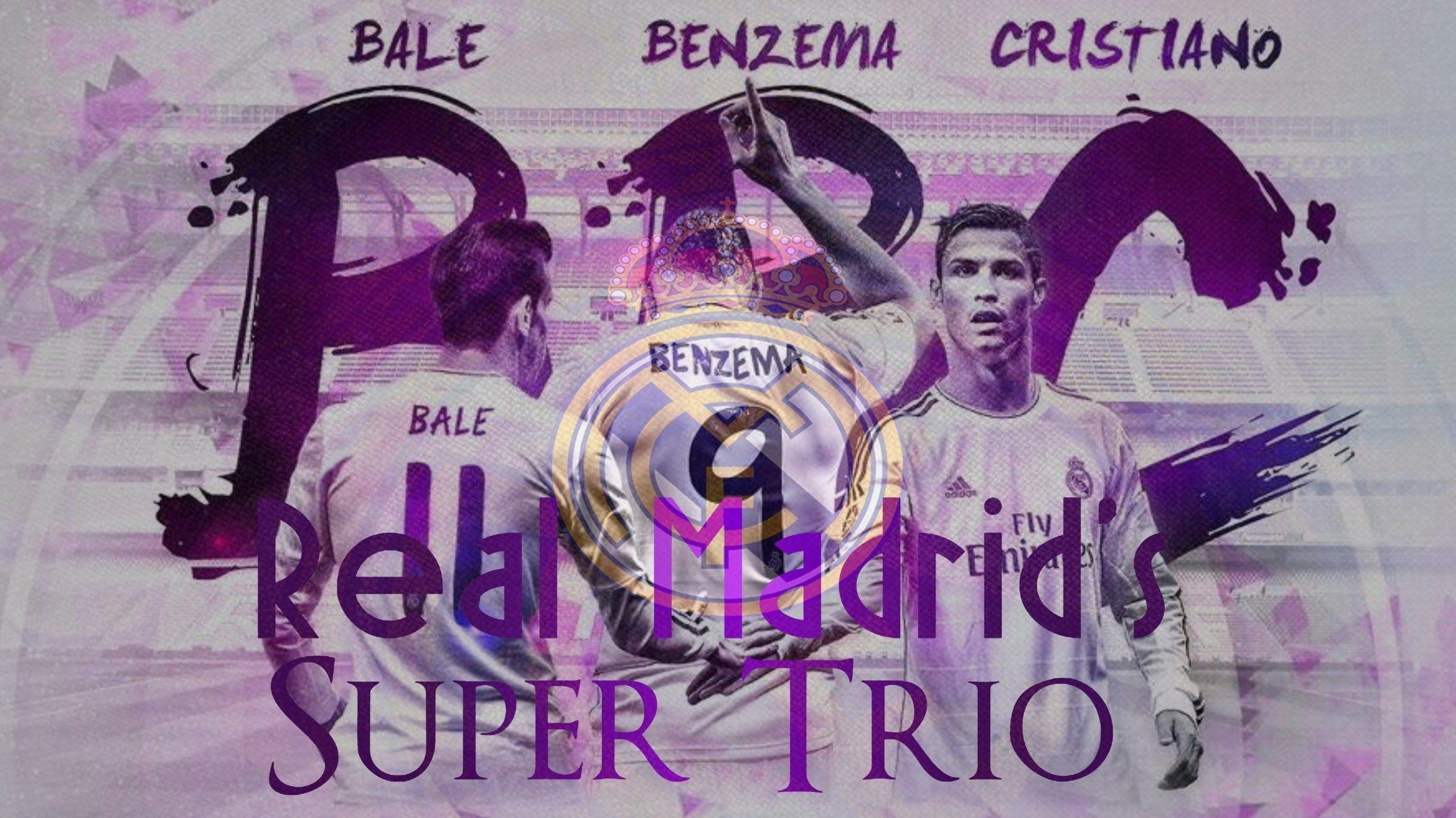 2560x1440 BaleBenzemaCristiano RonaldoSuper BBC Trio2014 2015•.. HD, Desktop