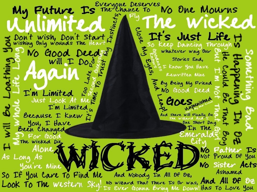 1030x770 Wicked Wicked Lyrics Wallpaper The Musical Lyrics HD Wallpaper, Desktop