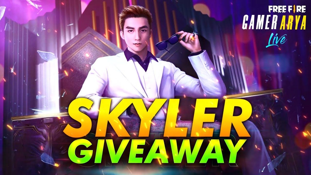 1280x720 FREE FIRE LIVE. NEW CHARACTER SKYLER GIVEAWAY. & STREAM POINTS DIAMOND GIVEAWAY #GAMERARYA, Desktop