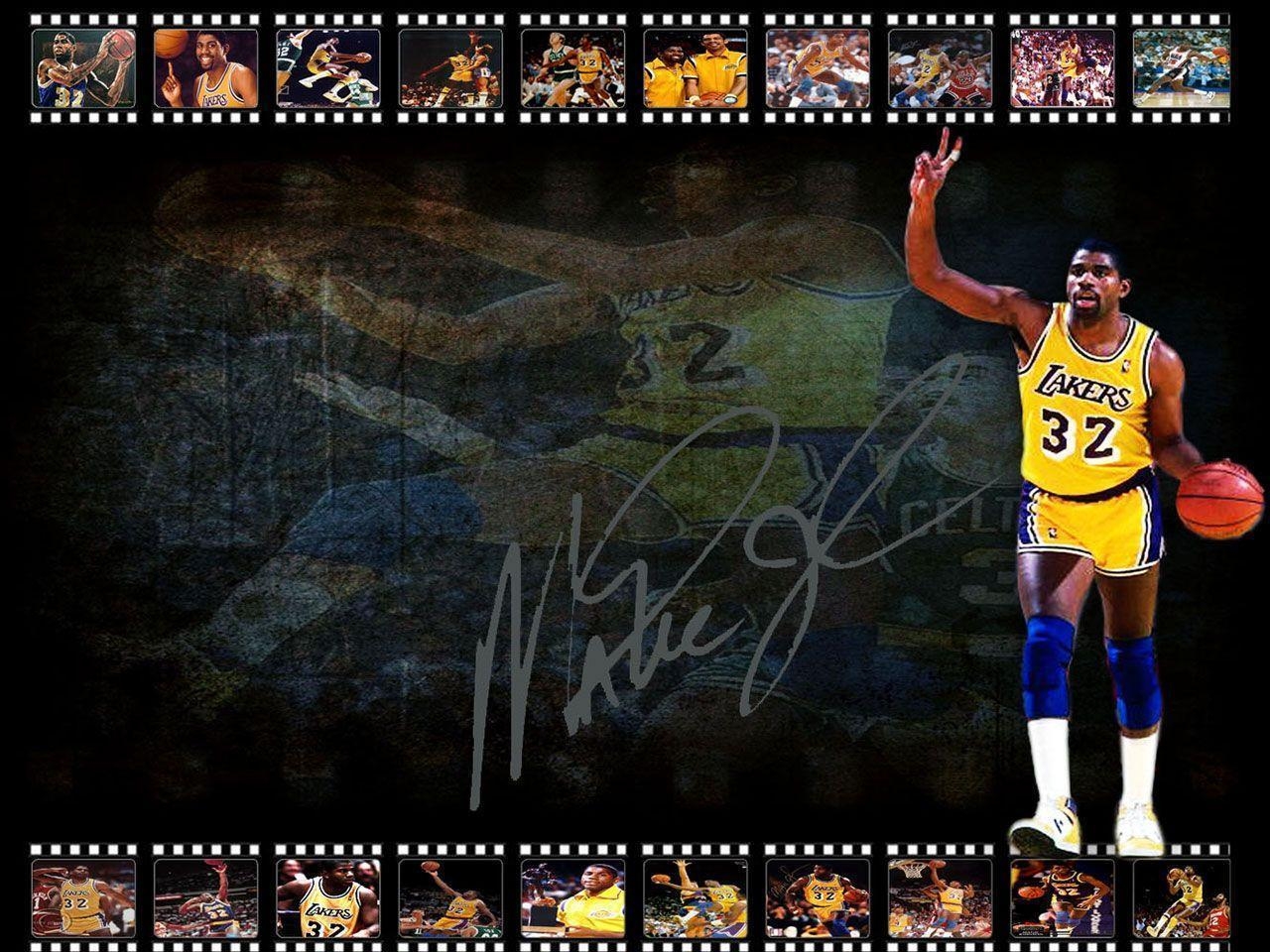 1280x960 Magic Johnson LA Lakers Signed Wallpaper. Basketball Wallpaper, Desktop