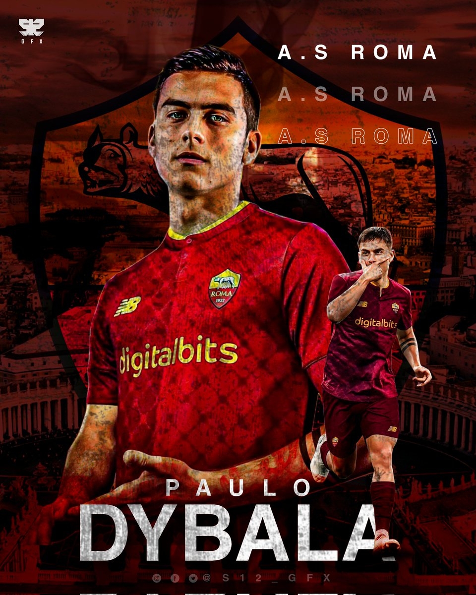 960x1200 S12 GFX ⚪⚪ Dybala has agreed to join Roma as a free agent, per ✍️ #ASRoma #Dybala #S12GFX, Phone