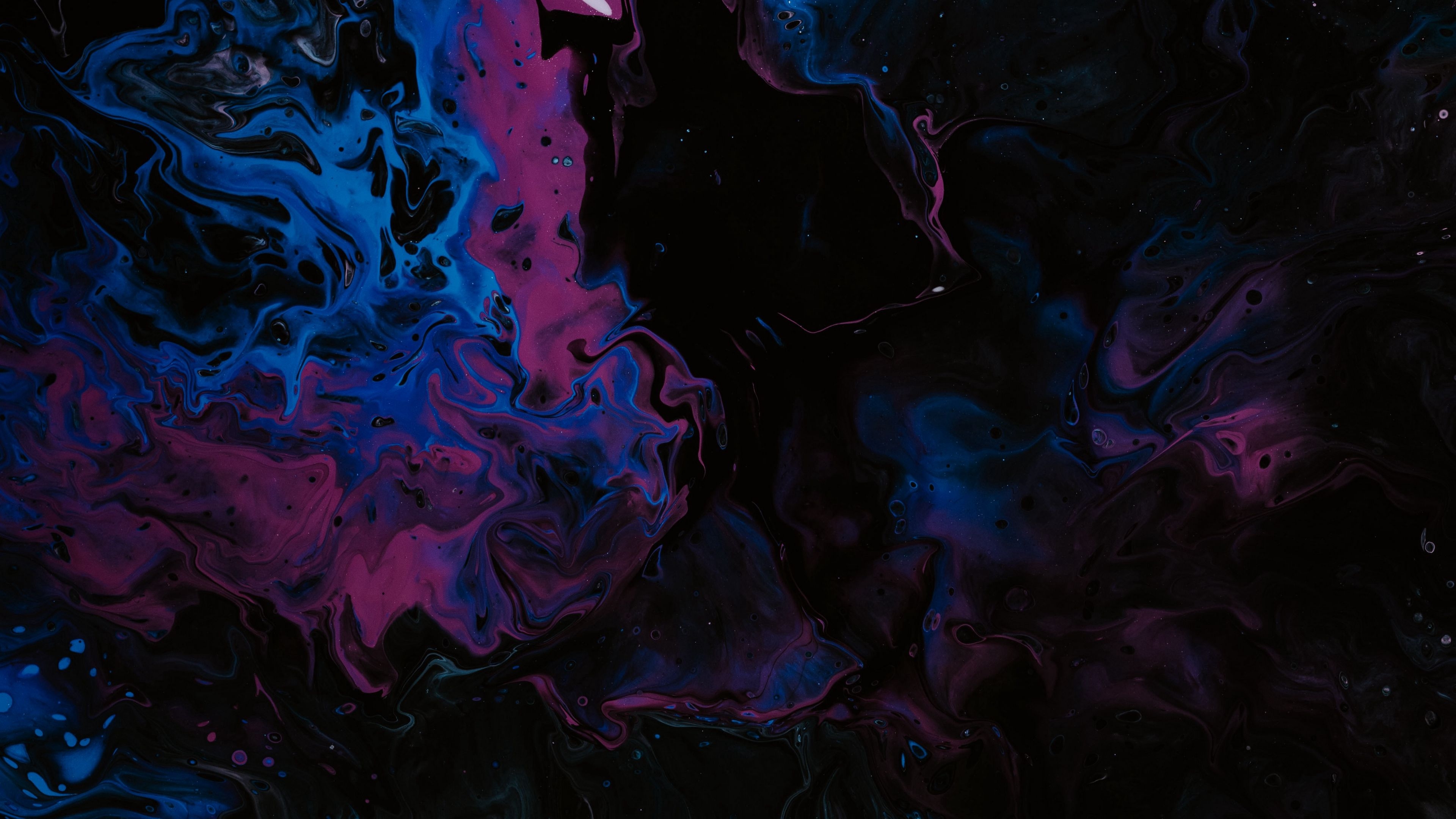 3840x2160 Wallpaper / stains, liquid, dark, texture, abstraction, 4k, Desktop