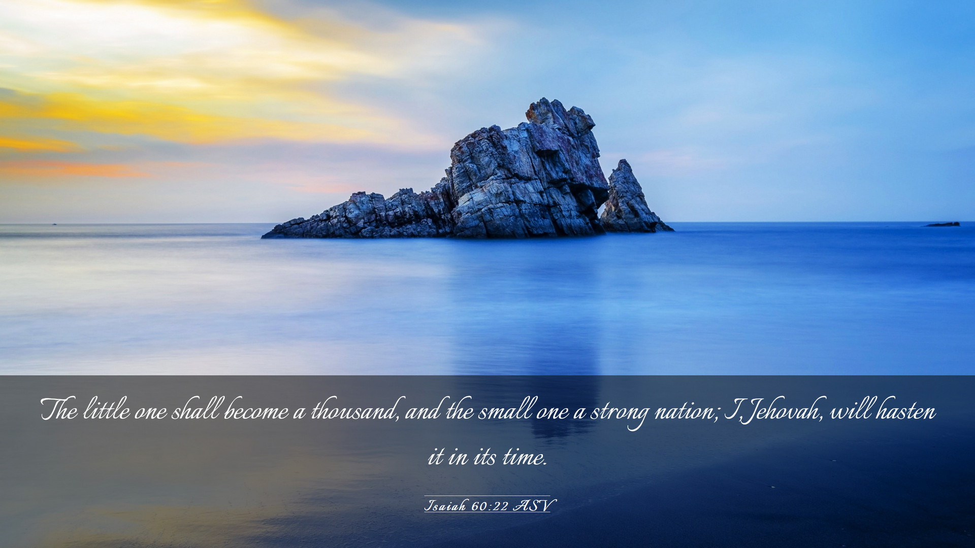 1920x1080 Isaiah 60:22 ASV Desktop Wallpaper little one shall become a thousand, Desktop