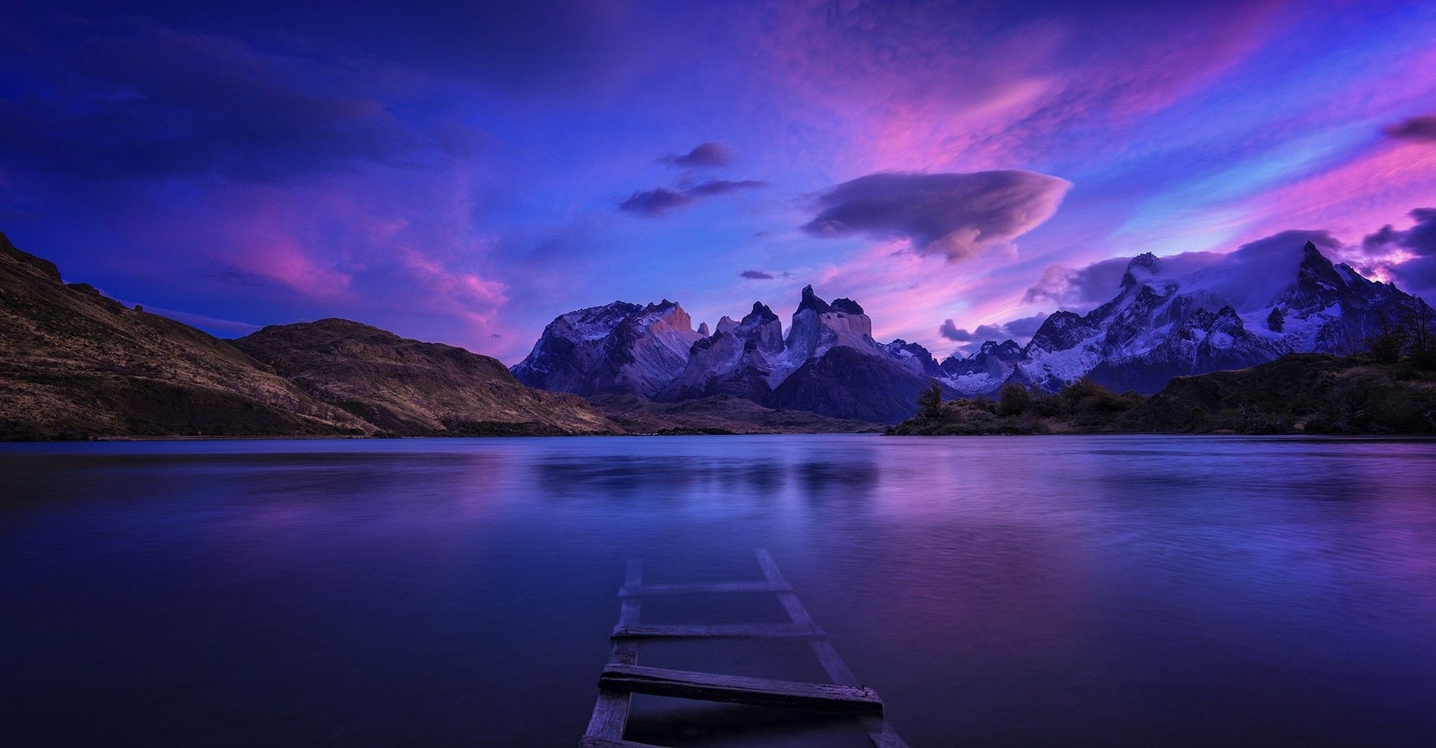 2080x1080 Patagonia, Panorama, Nature, Water, Landscape, Chile, Mountains Wallpaper HD / Desktop and Mobile Background, Desktop