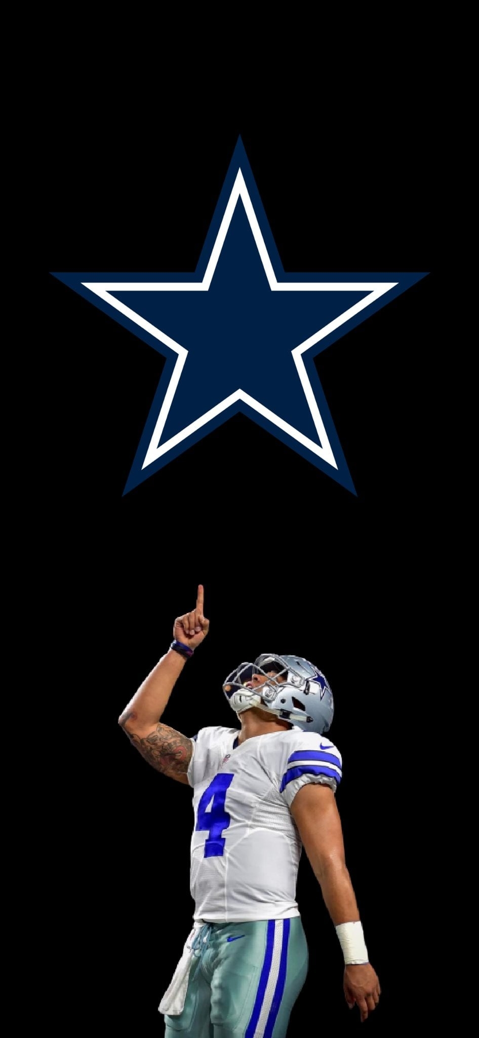 950x2050 Created a set of minimal Dak Prescott phone wallpaper. Possibly first set of many Cowboys WPs, Phone