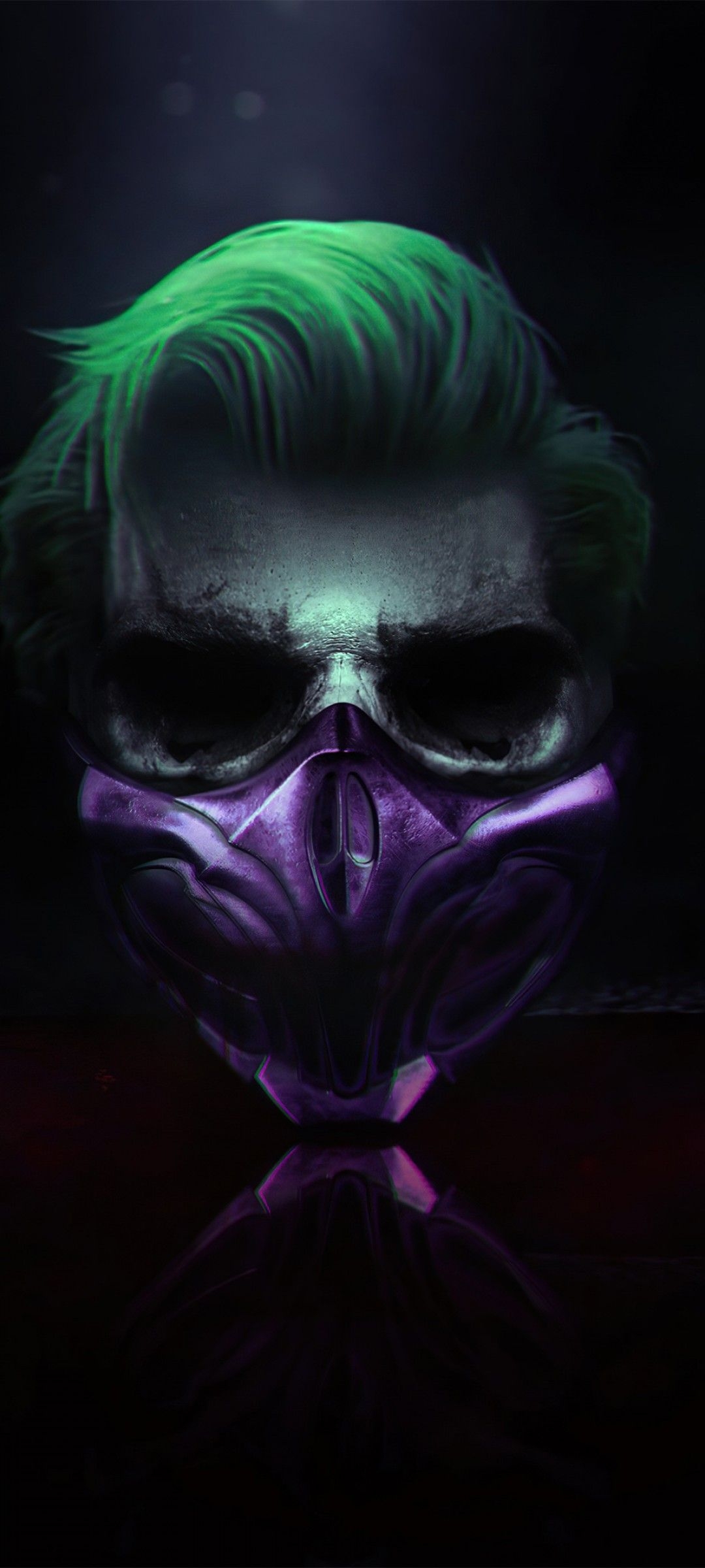 1080x2400 Joker 4K Wallpaper, Mask, Cyberpunk, Dark background, Graphics CGI, Phone