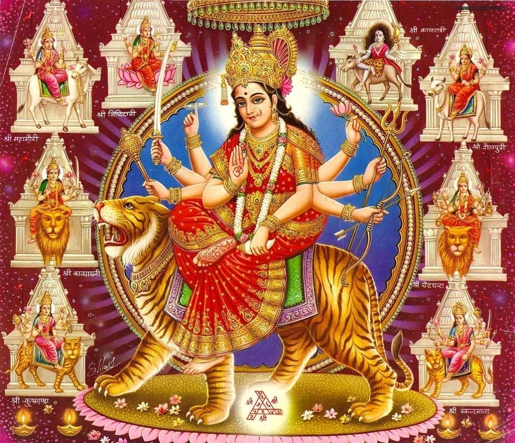 1030x890 Maa Durga Devi Navratri Wallpaper 258, Desktop