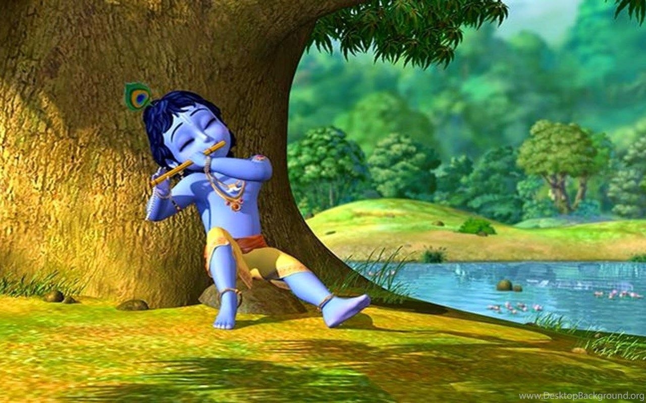 1280x800 Disney HD Wallpaper: Disney Cartoon Little Krishna HD Wallpaper Desktop Background, Desktop