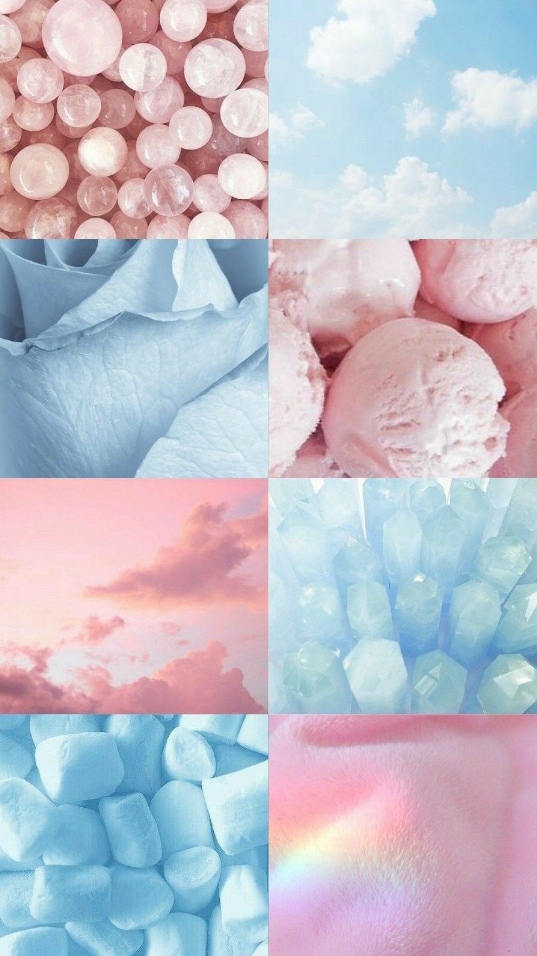 1080x1930 Desktop Pastel Blue Aesthetic Wallpaper, Phone