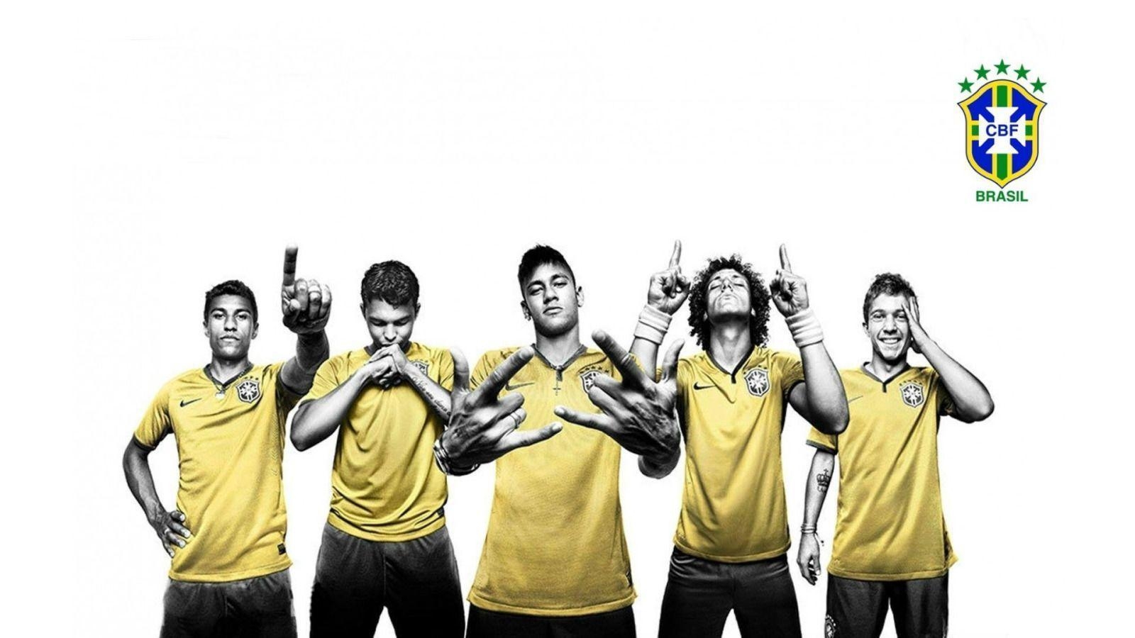 1600x900 CBF, Brazil Soccer Players Widescreen Wallpaper. Wide Wallpaper.NET, Desktop