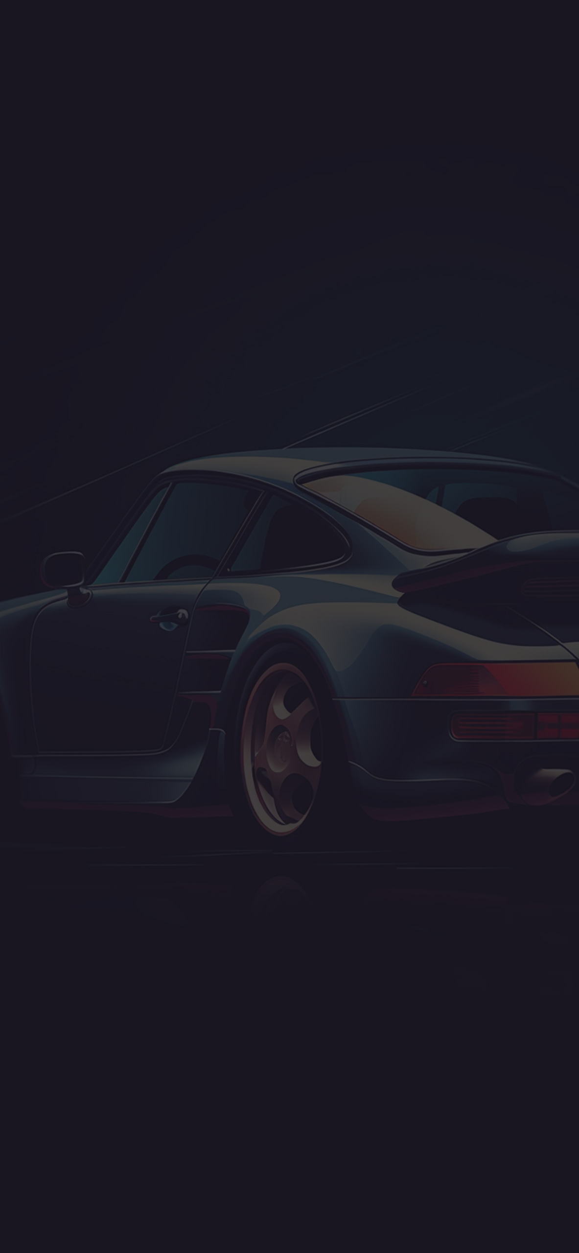 1190x2560 Porsche 930 Dark Wallpaper Wallpaper for iPhone 4k, Phone