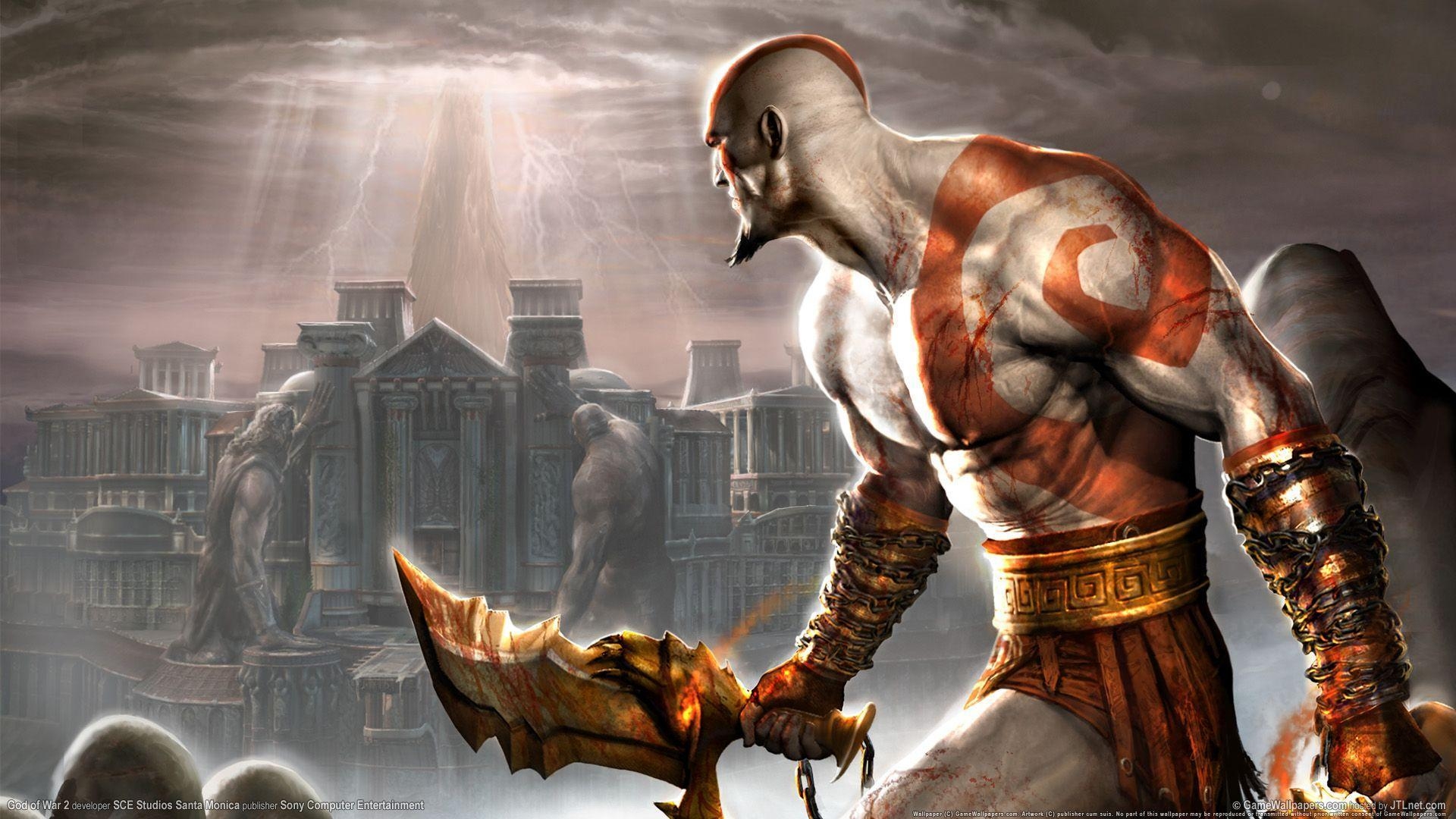 1920x1080 HD God of War 2 PS2 Game Wallpaper for Download, Desktop