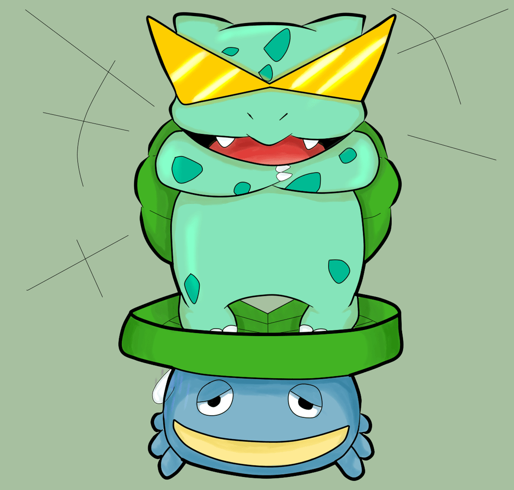 1030x980 Bulbasaur on Lotad, Desktop