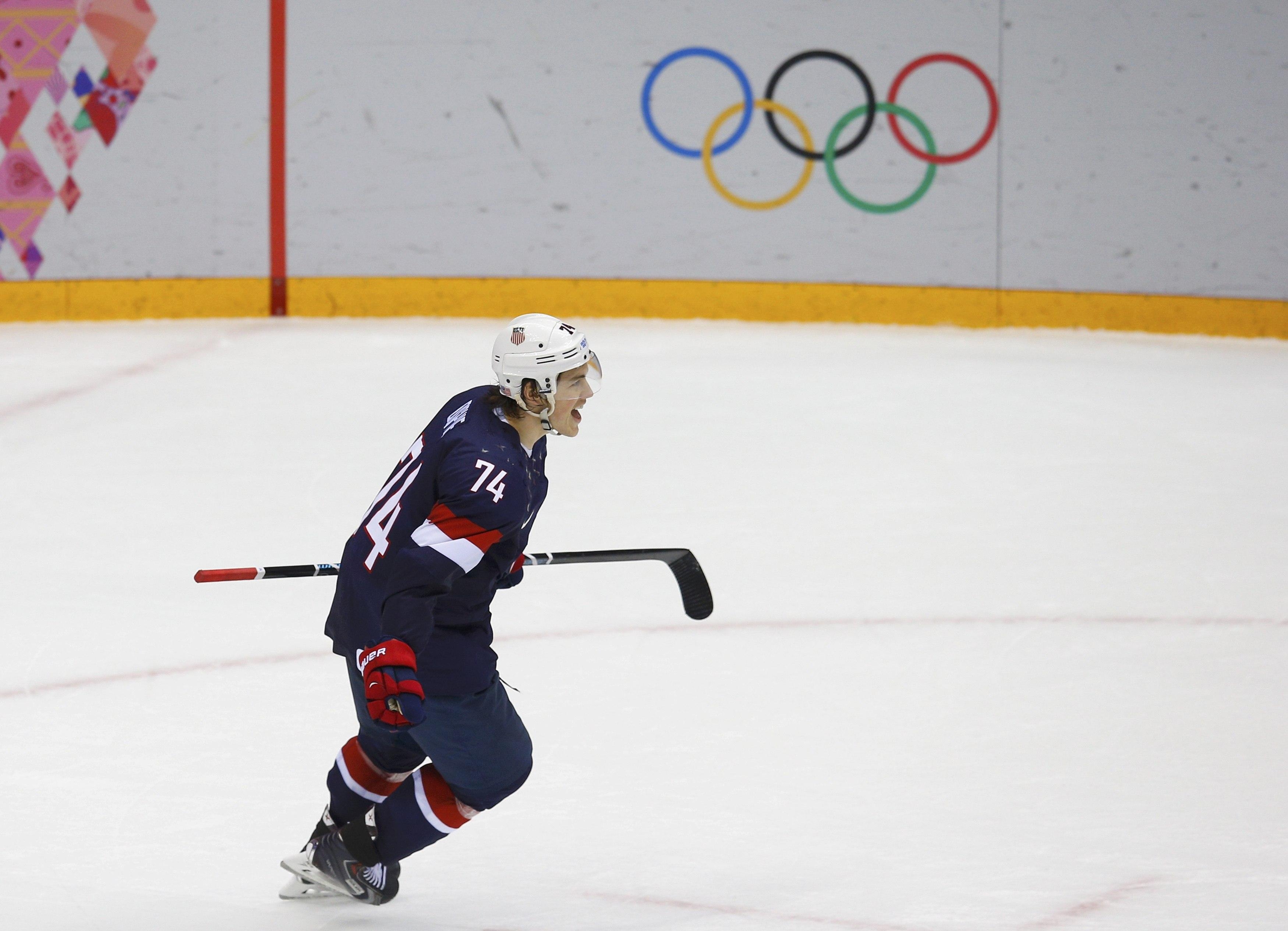 3500x2530 Team USA's T.J. Oshie celebrates after scoring the winning goal, Desktop