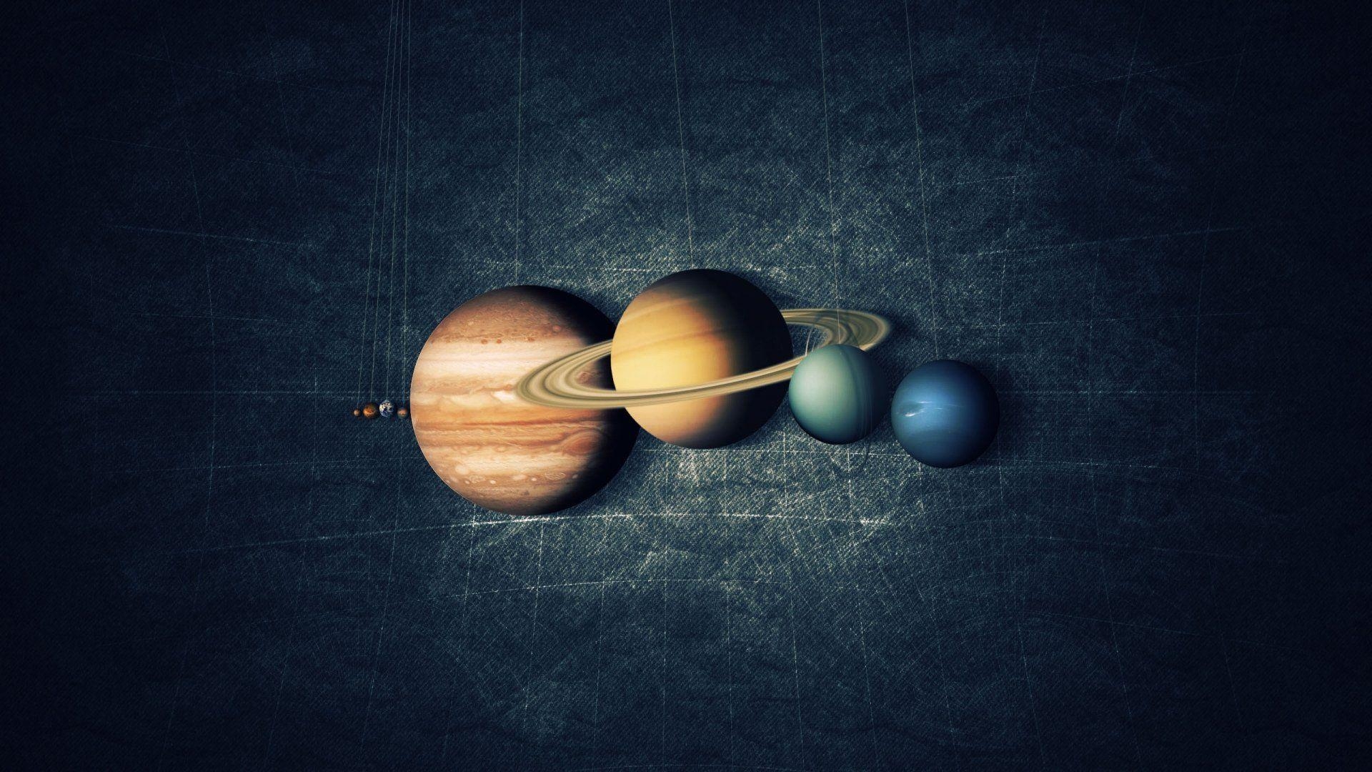 1920x1080 Cute Solar System Wallpaper, Desktop