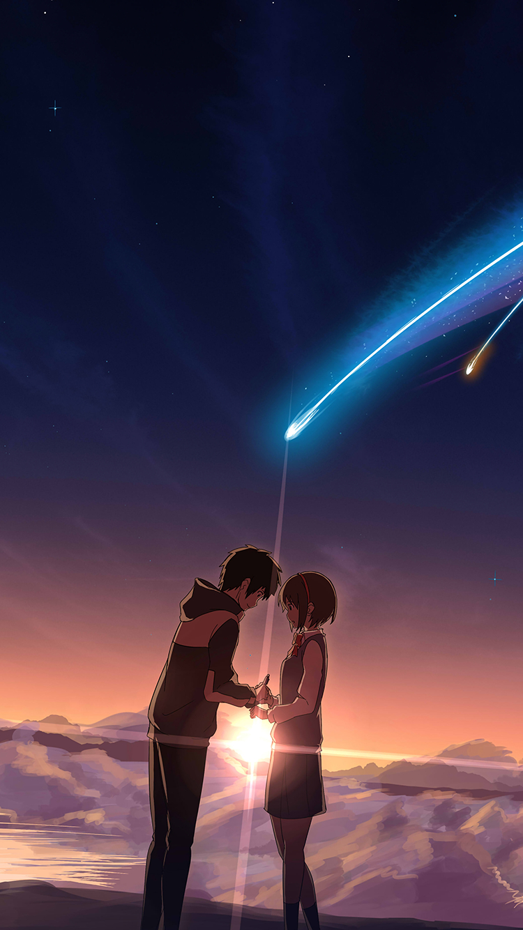 750x1340 Kimi no na wa ✨ anime movie phone wallpaper ❣️ Enjoy!. Kimi no na wa, Your name wallpaper, Your name anime, Phone