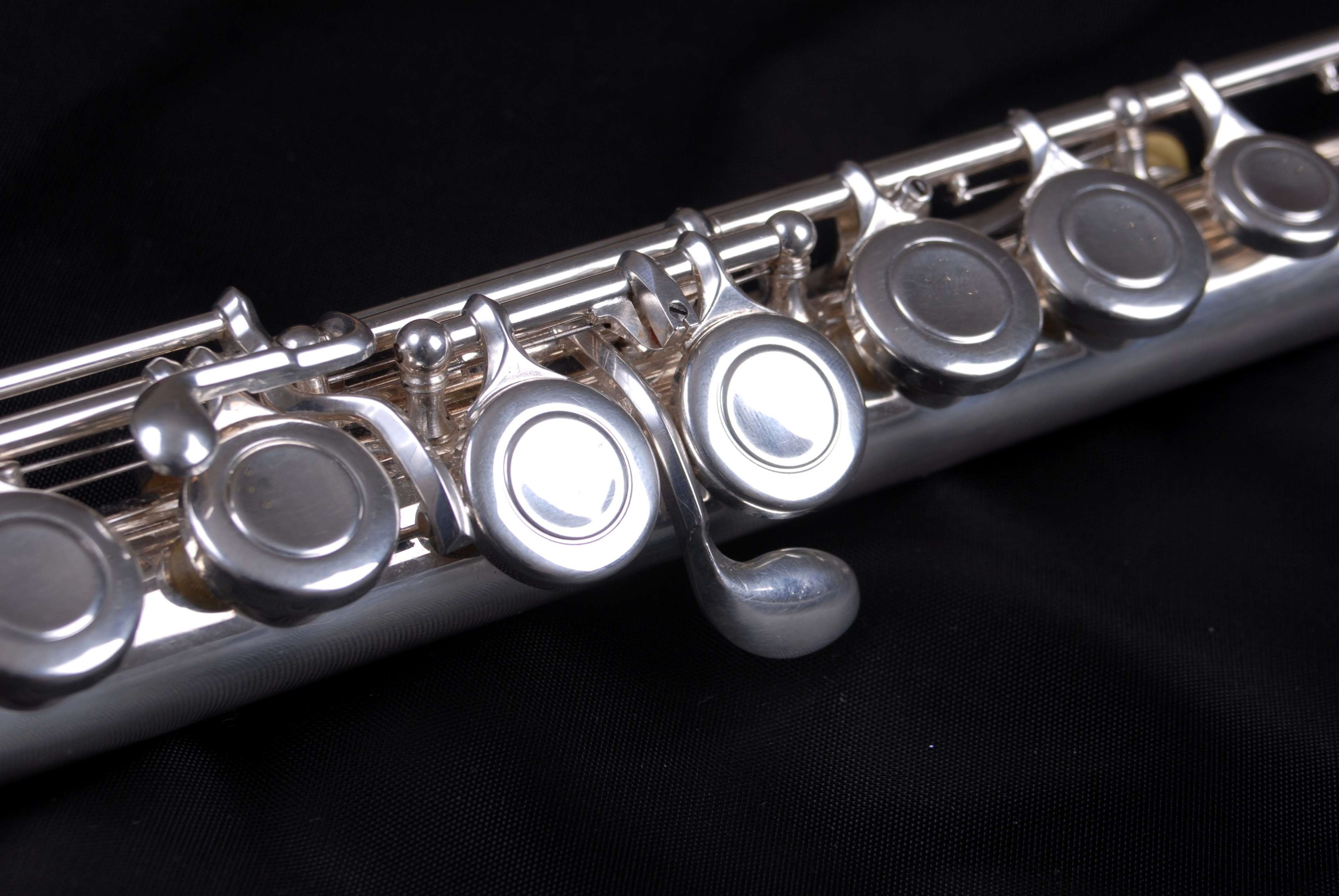 3840x2580 flute, instrument, music, notes, orchestra, silver, sound, wind 4k, Desktop