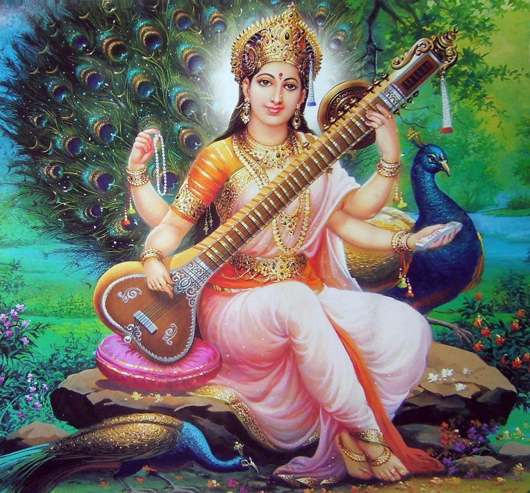 1720x1600 Download Devi Saraswati Photo For Education Wallpaper. Full, Desktop