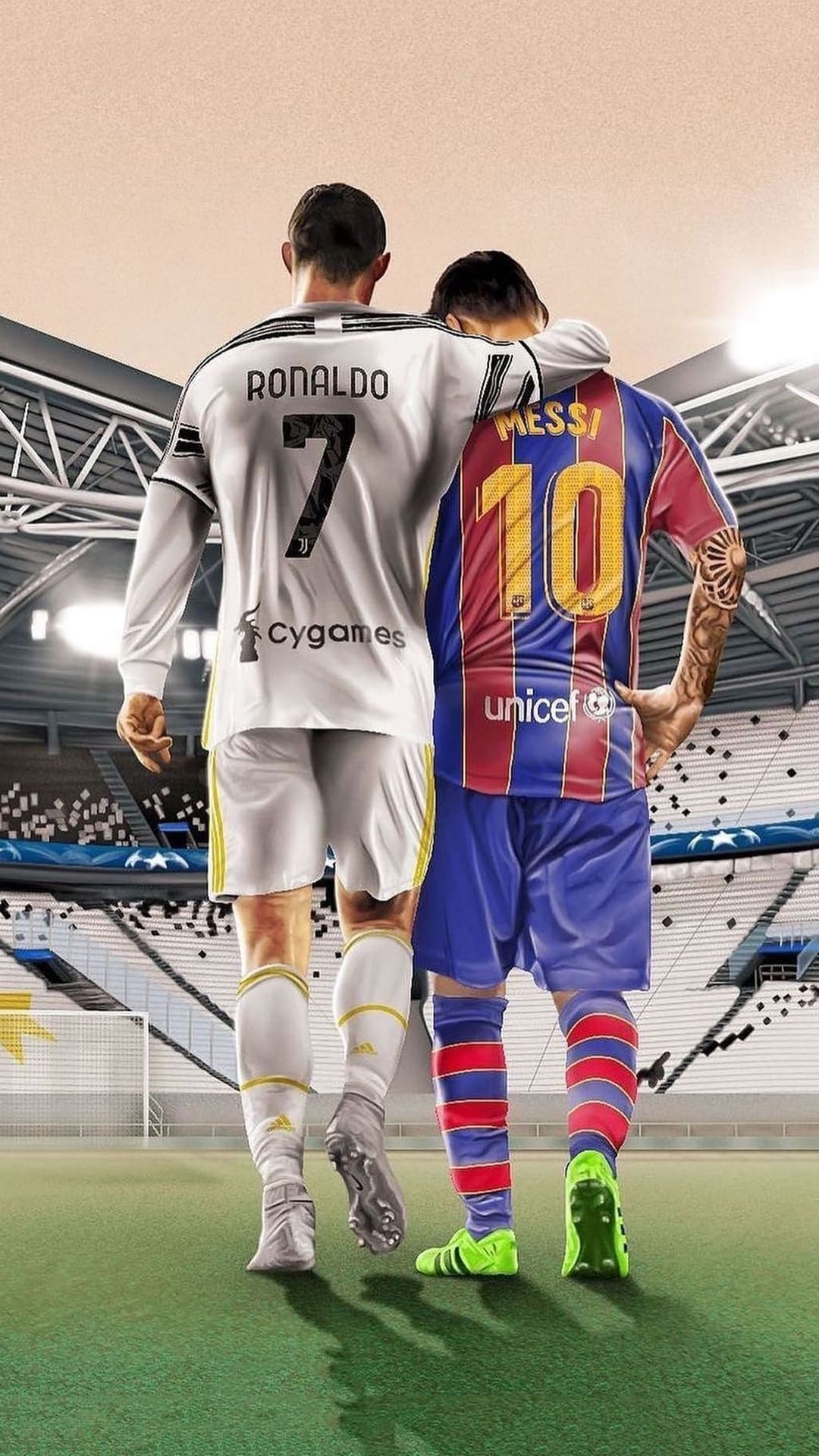 1080x1920 Messi And Ronaldo Wallpaper, Phone