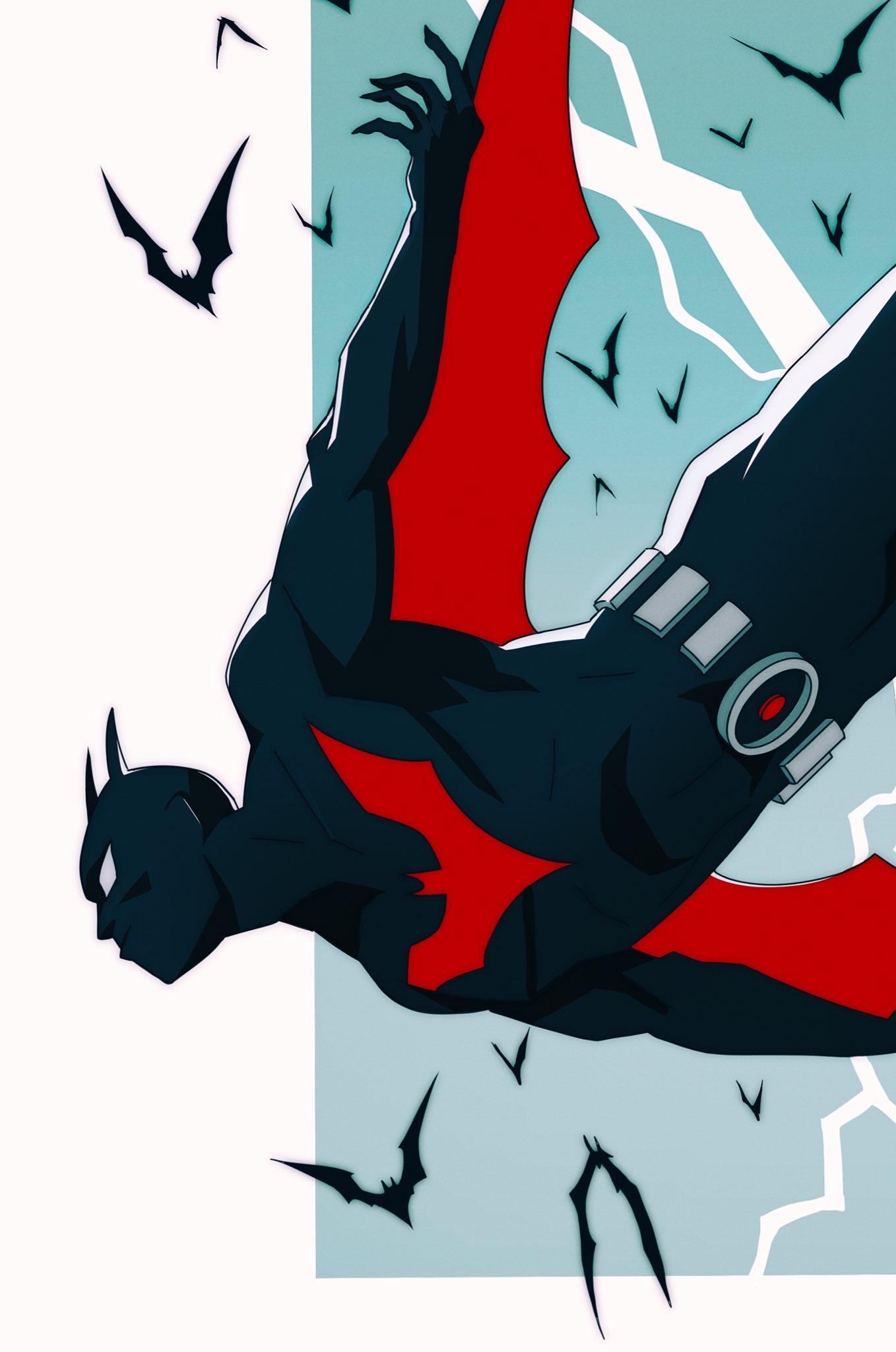 1360x2050 borgdraws⁣. COMMS STATUS: LIMITED + cyberpunk = Batman Beyond #fanart, Phone