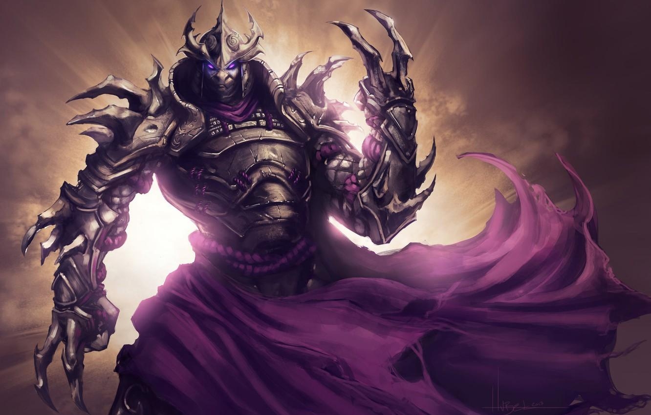 1340x850 Wallpaper Costume, Fantasy, Armor, Art, Shredder, Shredder, Desktop