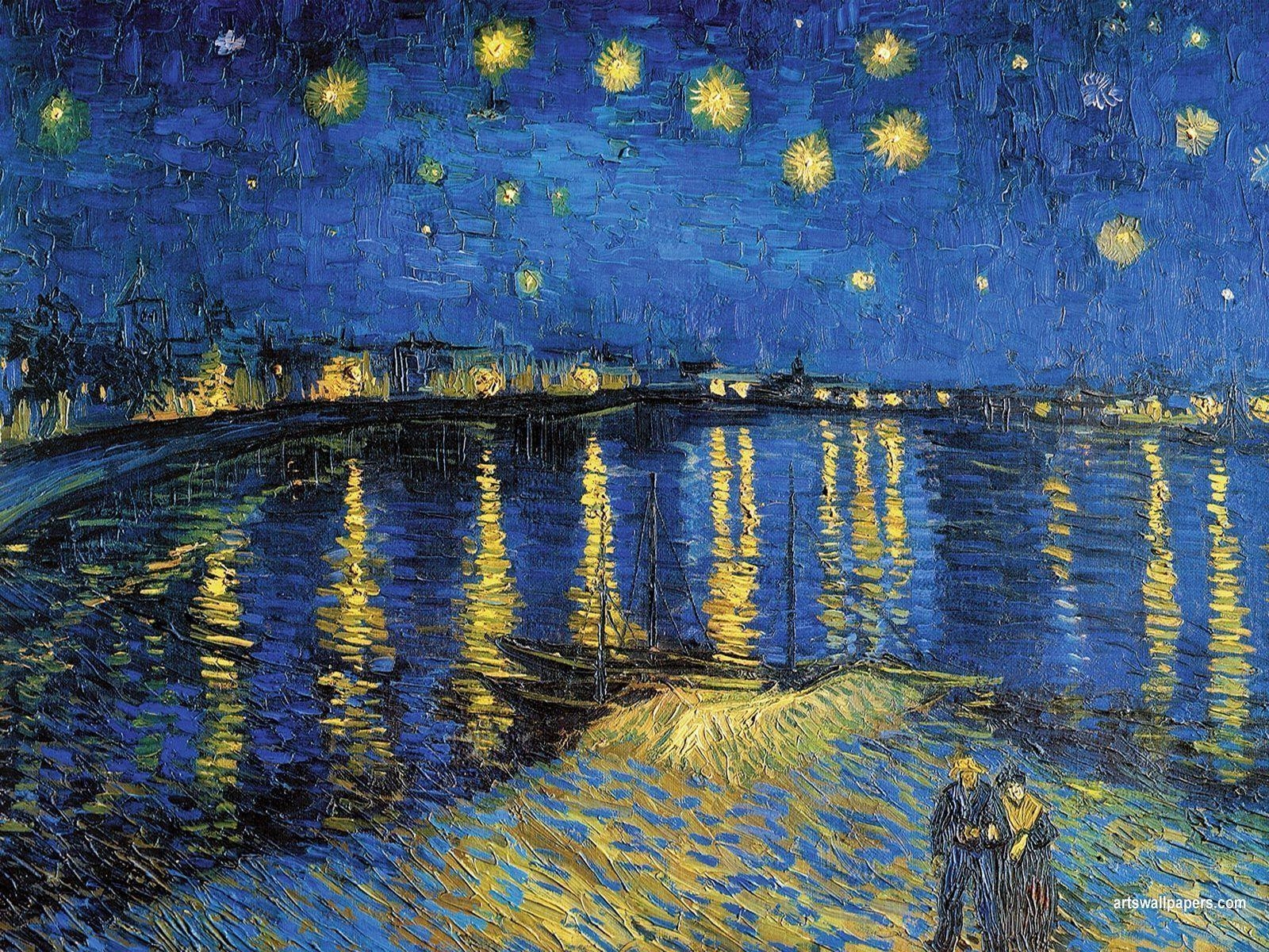 1600x1200 Starry Night Over The Rhone Wallpaper (9392) ilikewalls, Desktop