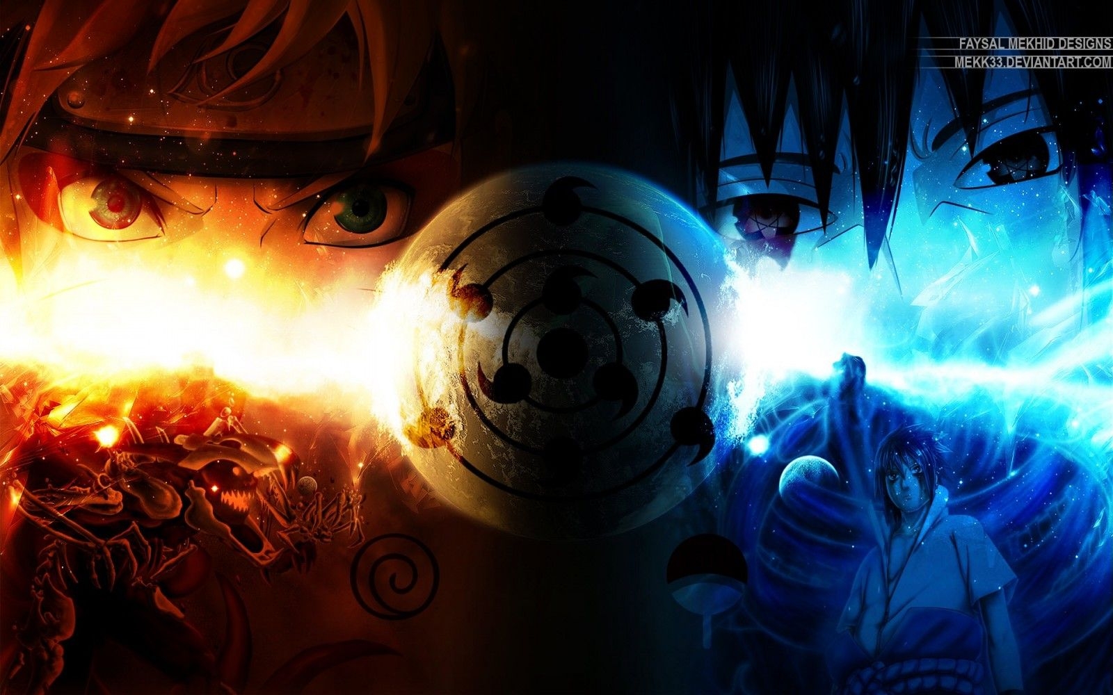 1600x1000 anime, Naruto Shippuuden, Uzumaki Naruto, Uchiha Sasuke, Kyuubi, Rinnegan, darkness, screenshot, computer wallpaper, special effects Gallery HD Wallpaper, Desktop