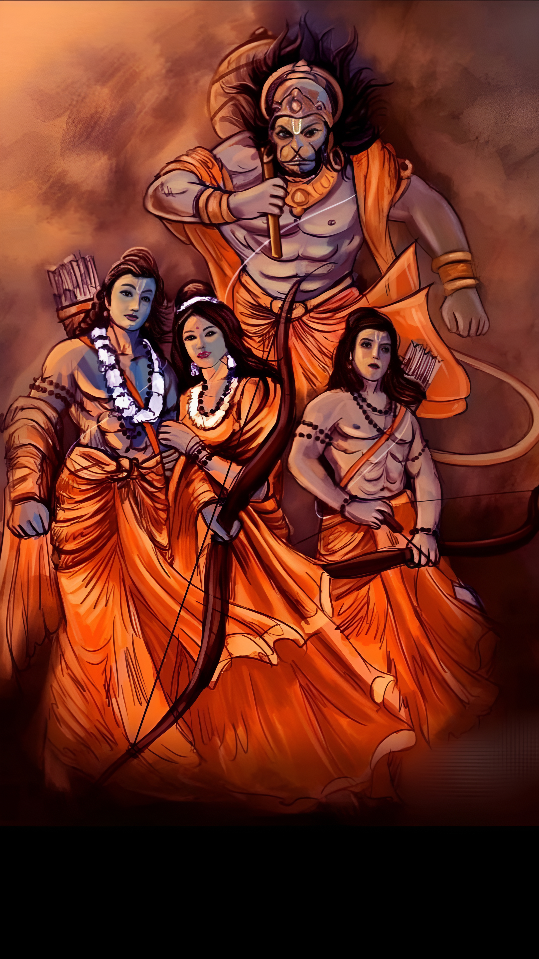 2160x3840 Ram lakshman janki jai bolo hanuman ki, Phone