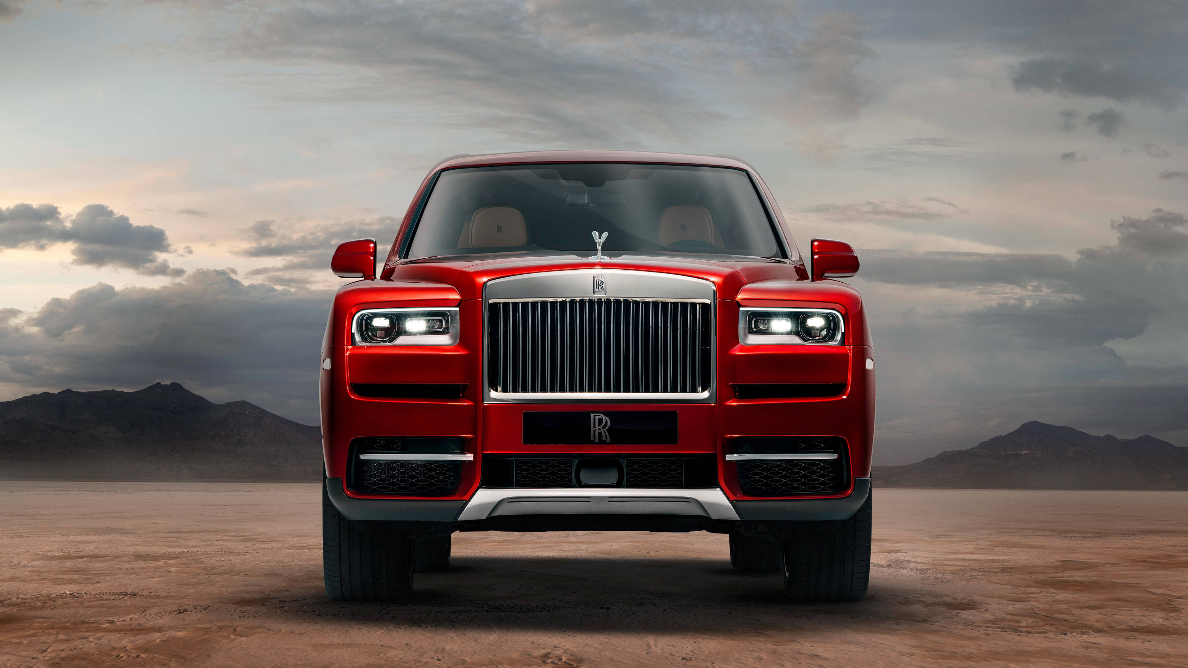 3840x2160 Rolls Royce Cullinan Red Front UHD 4K Wallpaper, Desktop