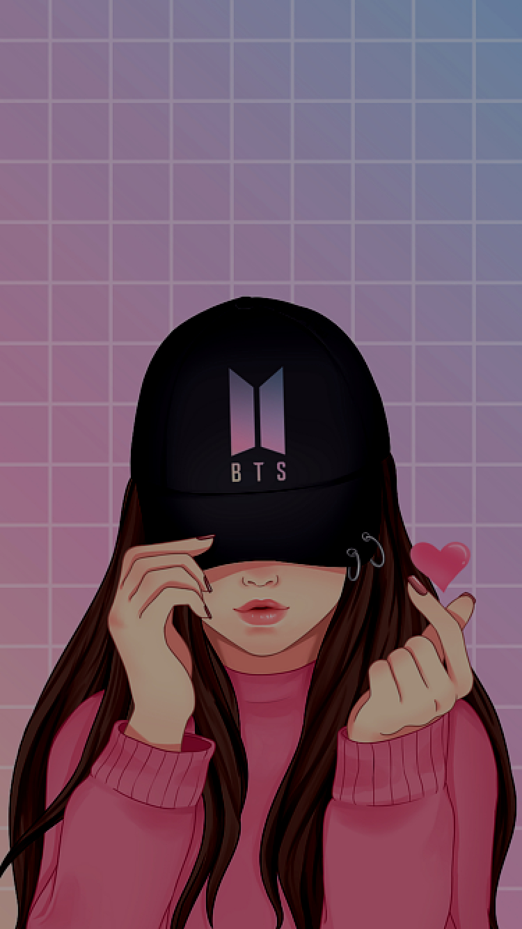 750x1340 bts iphone wallpaper. Cute cartoon wallpaper, Cute love wallpaper, Girls cartoon art, Phone