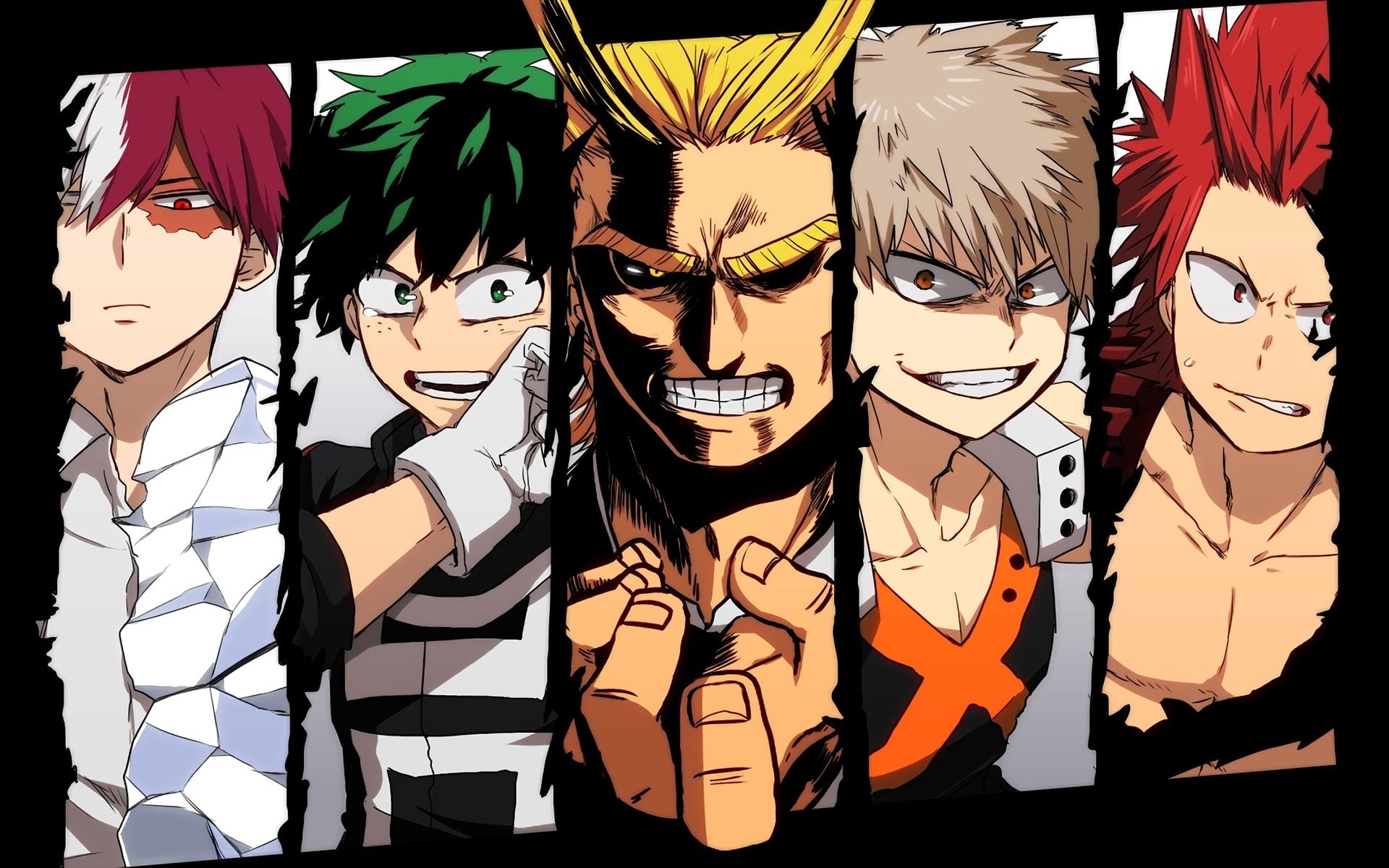 1920x1200 Anime, My Hero Academia, All Might, Eijiro Kirishima, Izuku, Desktop