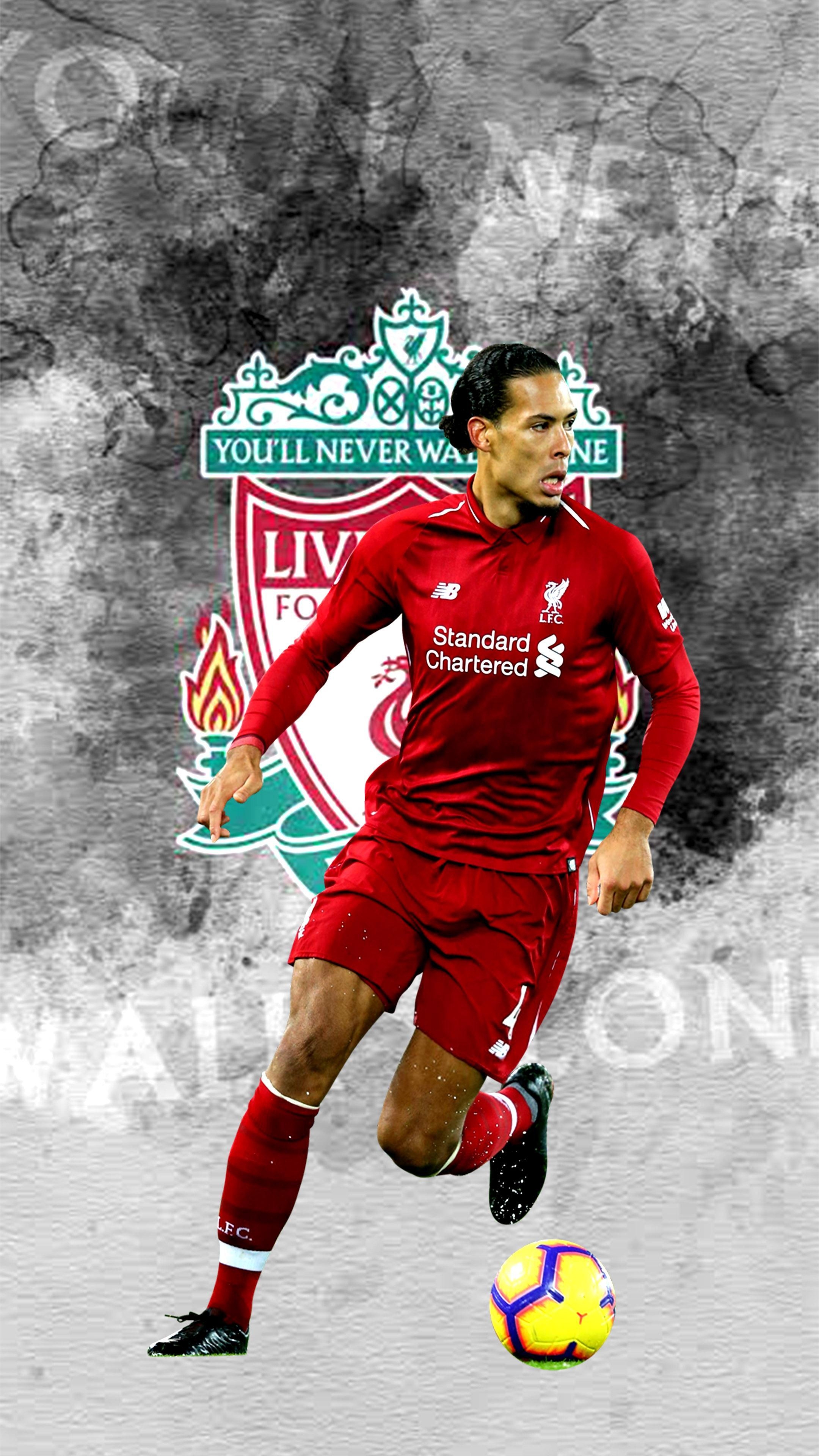 2160x3840 Virgil van Dijk Wallpaper 4K for Android, Phone