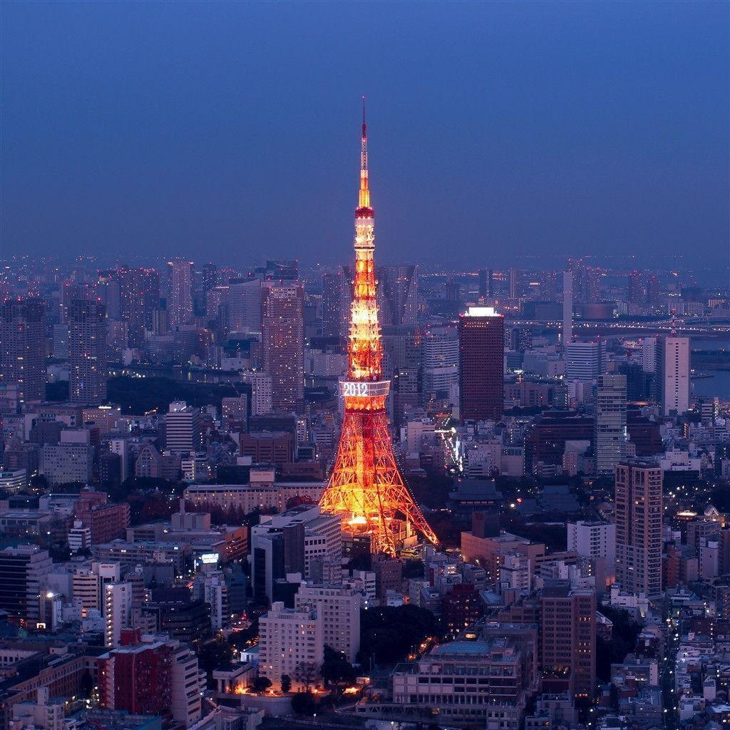 1030x1030 Top My Wallpaper: Tokyo Skyline Wallpaper, Phone