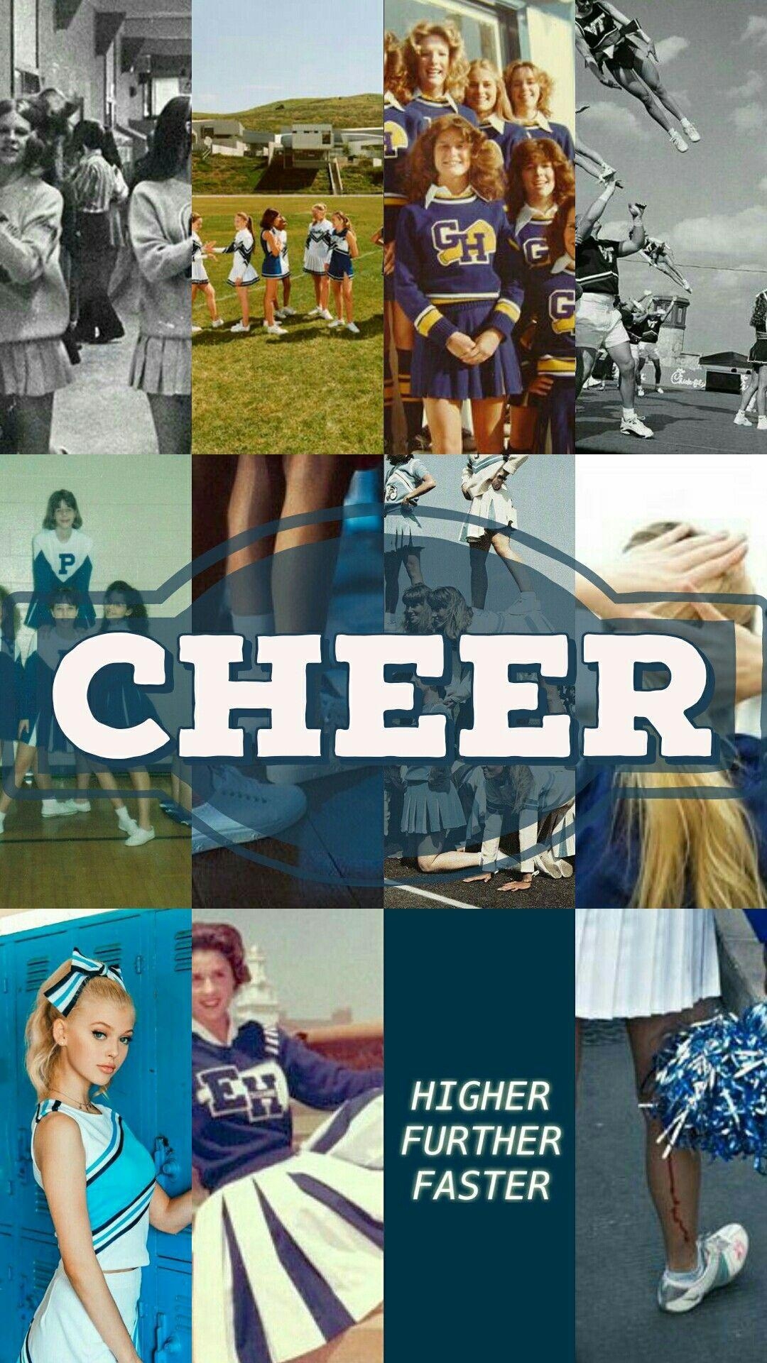 1080x1920 Cheerleader Lockscreen ○ Wallpaper ○ Blue Aesthetic. Cheer, Cheer posters, Cheer picture, Phone