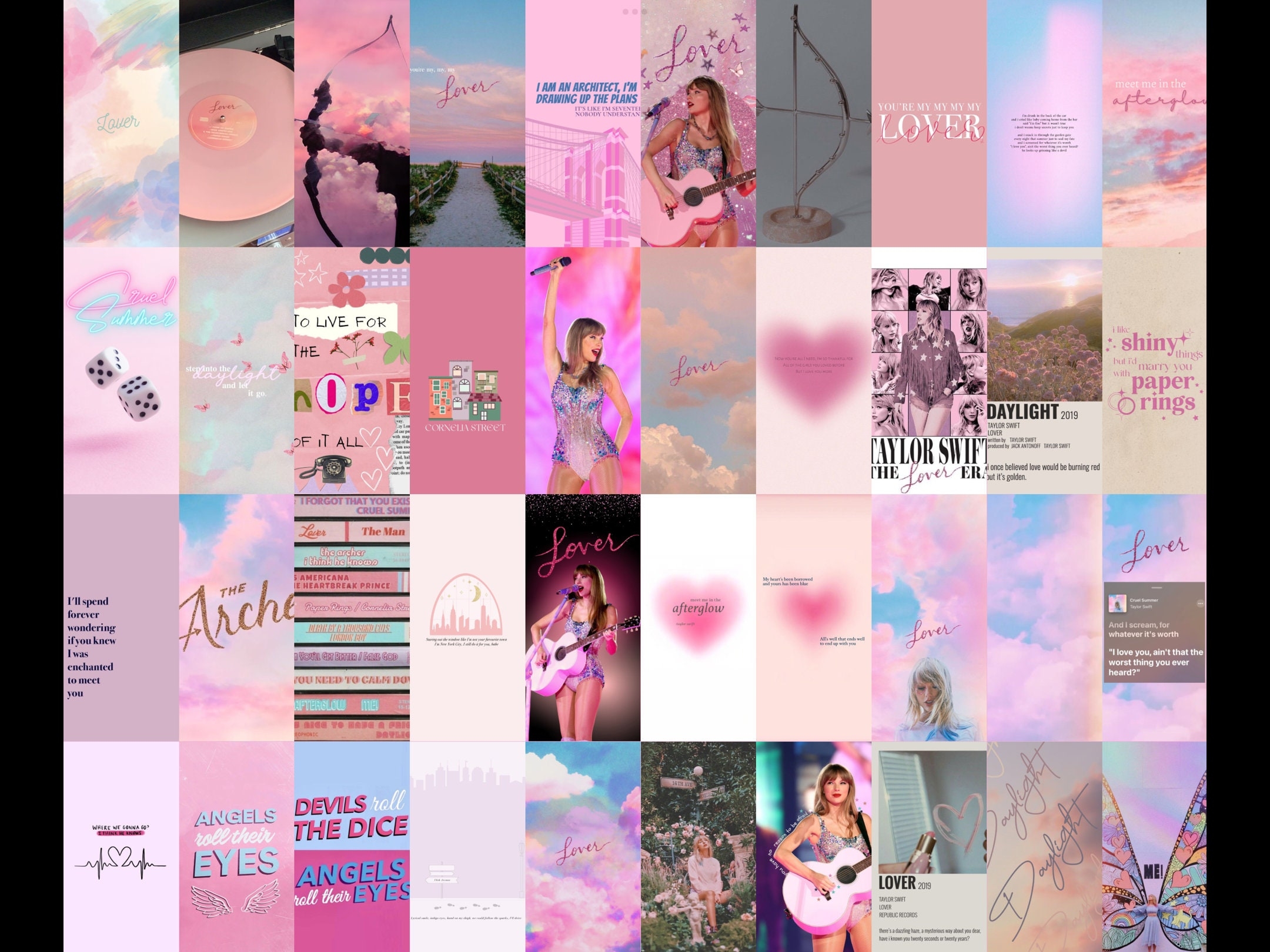 2160x1620 80pcs Taylor Swift Pink Lover Album, Desktop