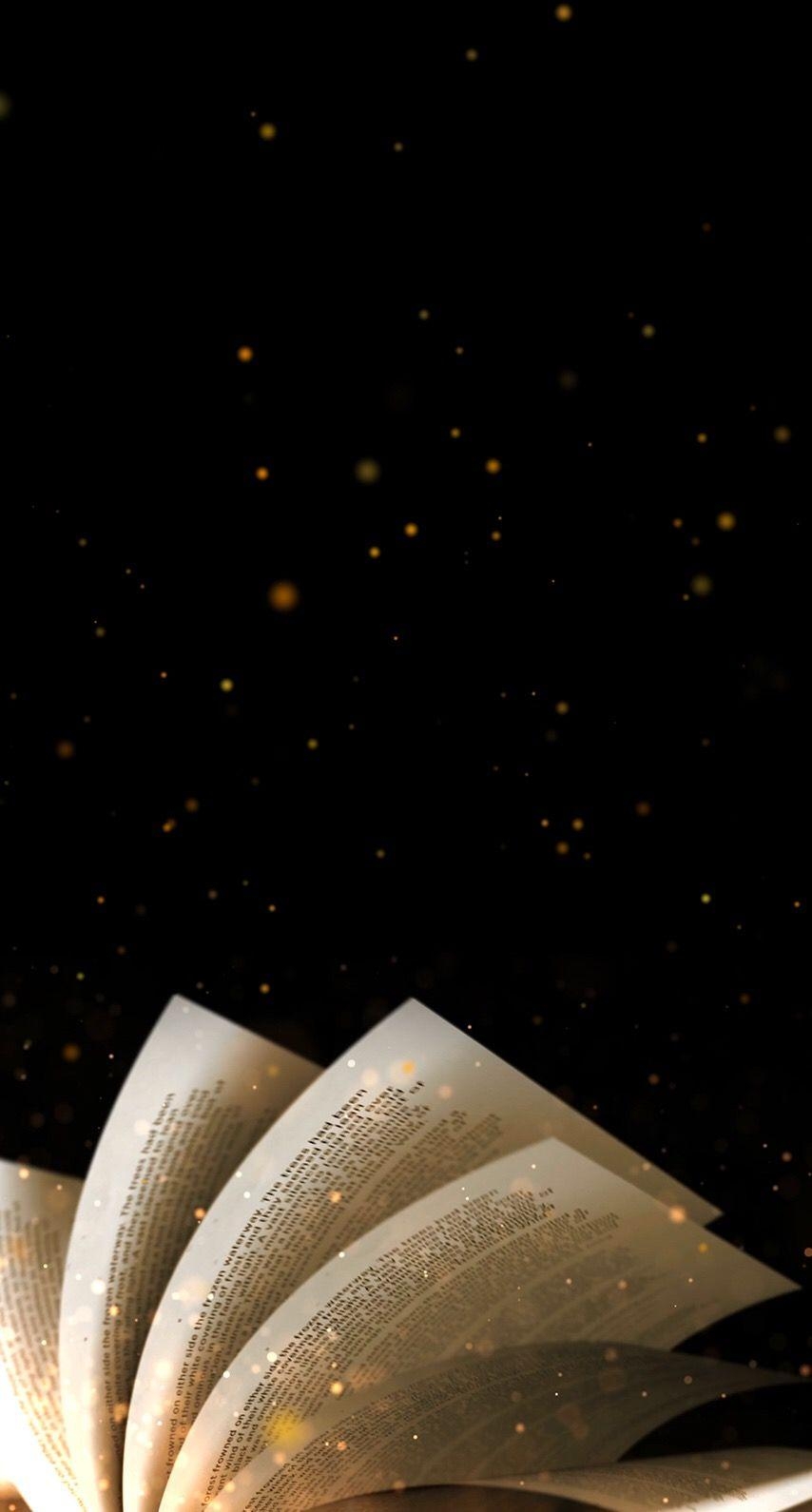 860x1590 wallpaper. books. reading. dark. black. stars. Reading, Phone